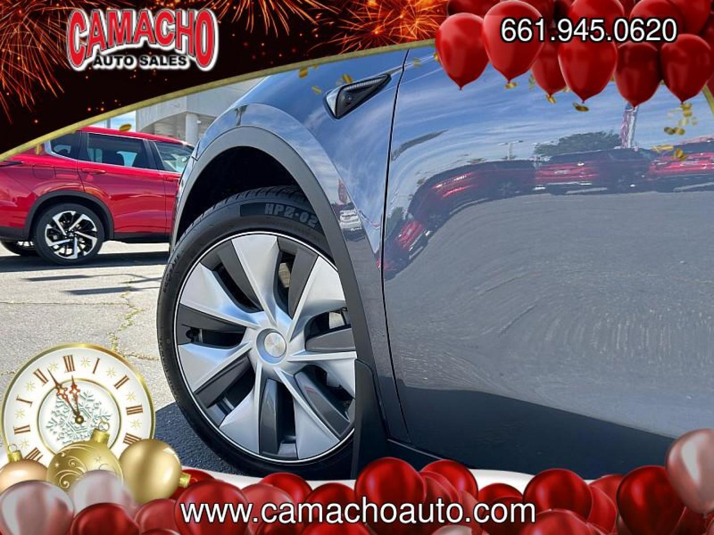 2023 GRAY Tesla Model Y (7SAYGDEE0PA) with an Dual AC Electric Motors engine, Single-Speed Fixed Gear transmission, located at 412 Auto Vista Drive, Palmdale, CA, 93551, (661) 945-0620, 34.592636, -118.136681- Photo#13