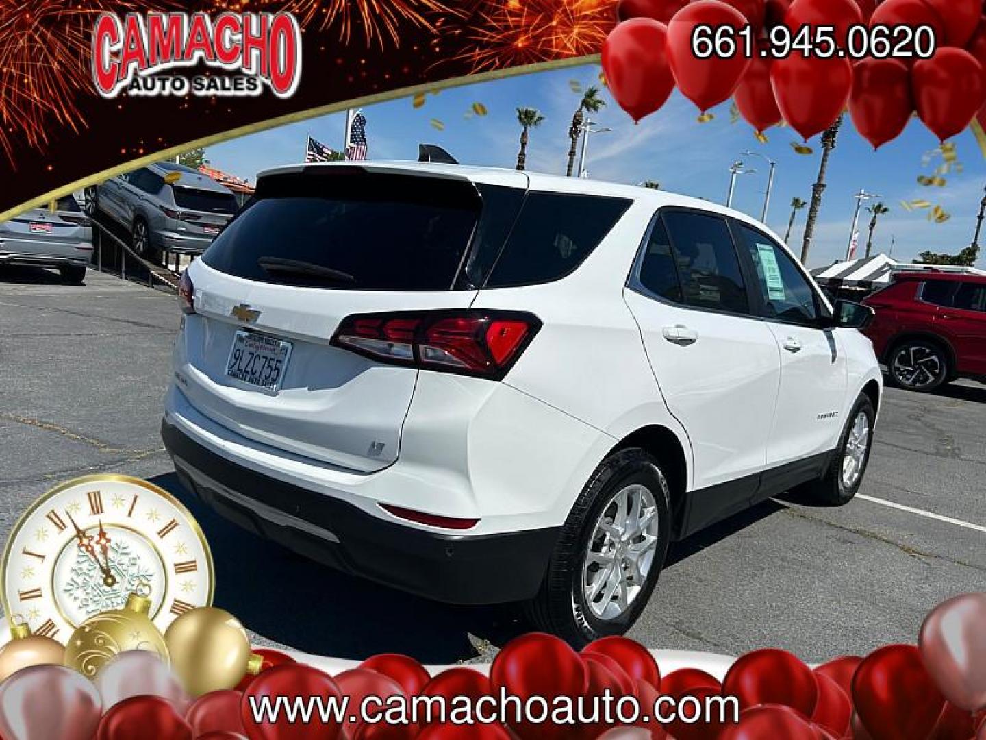 2024 WHITE Chevrolet Equinox (3GNAXKEG0RL) with an 4-Cyl Turbo 1.5 Liter engine, Automatic 6-Spd w/Overdrive transmission, located at 412 Auto Vista Drive, Palmdale, CA, 93551, (661) 945-0620, 34.592636, -118.136681 - Photo#2