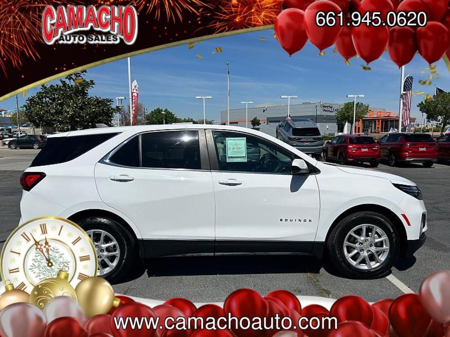 2024 WHITE Chevrolet Equinox (3GNAXKEG0RL) with an 4-Cyl Turbo 1.5 Liter engine, Automatic 6-Spd w/Overdrive transmission, located at 412 Auto Vista Drive, Palmdale, CA, 93551, (661) 945-0620, 34.592636, -118.136681 - Photo#7