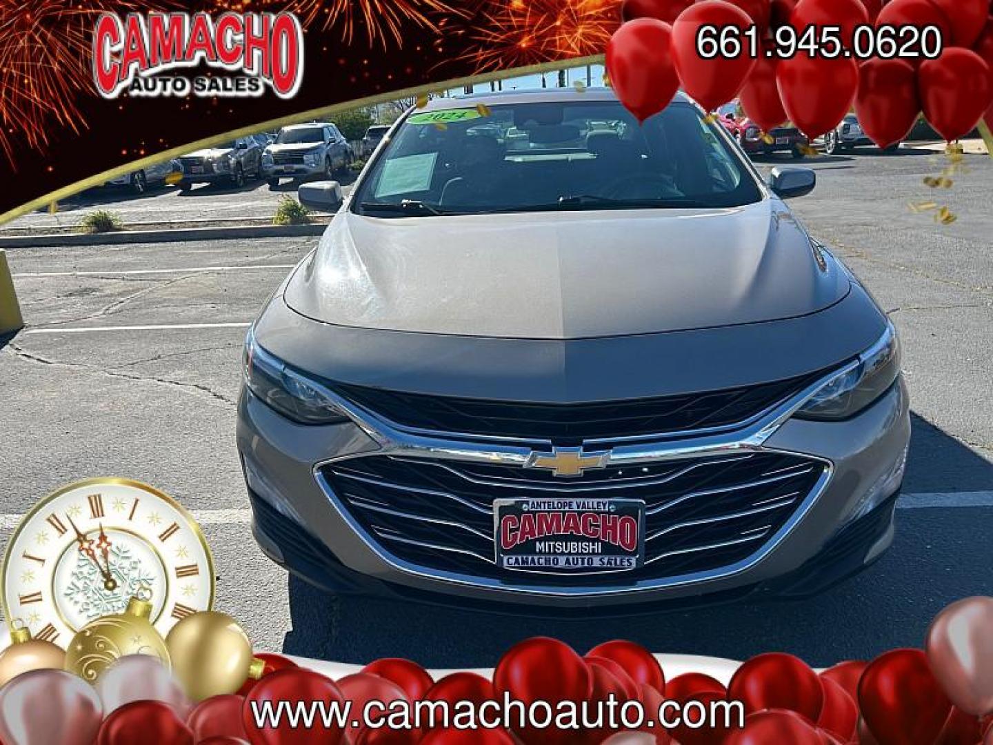 2024 GRAY Chevrolet Malibu (1G1ZD5ST5RF) with an 4-Cyl Turbo 1.5 Liter engine, Automatic CVT transmission, located at 412 Auto Vista Drive, Palmdale, CA, 93551, (661) 945-0620, 34.592636, -118.136681 - Photo#1
