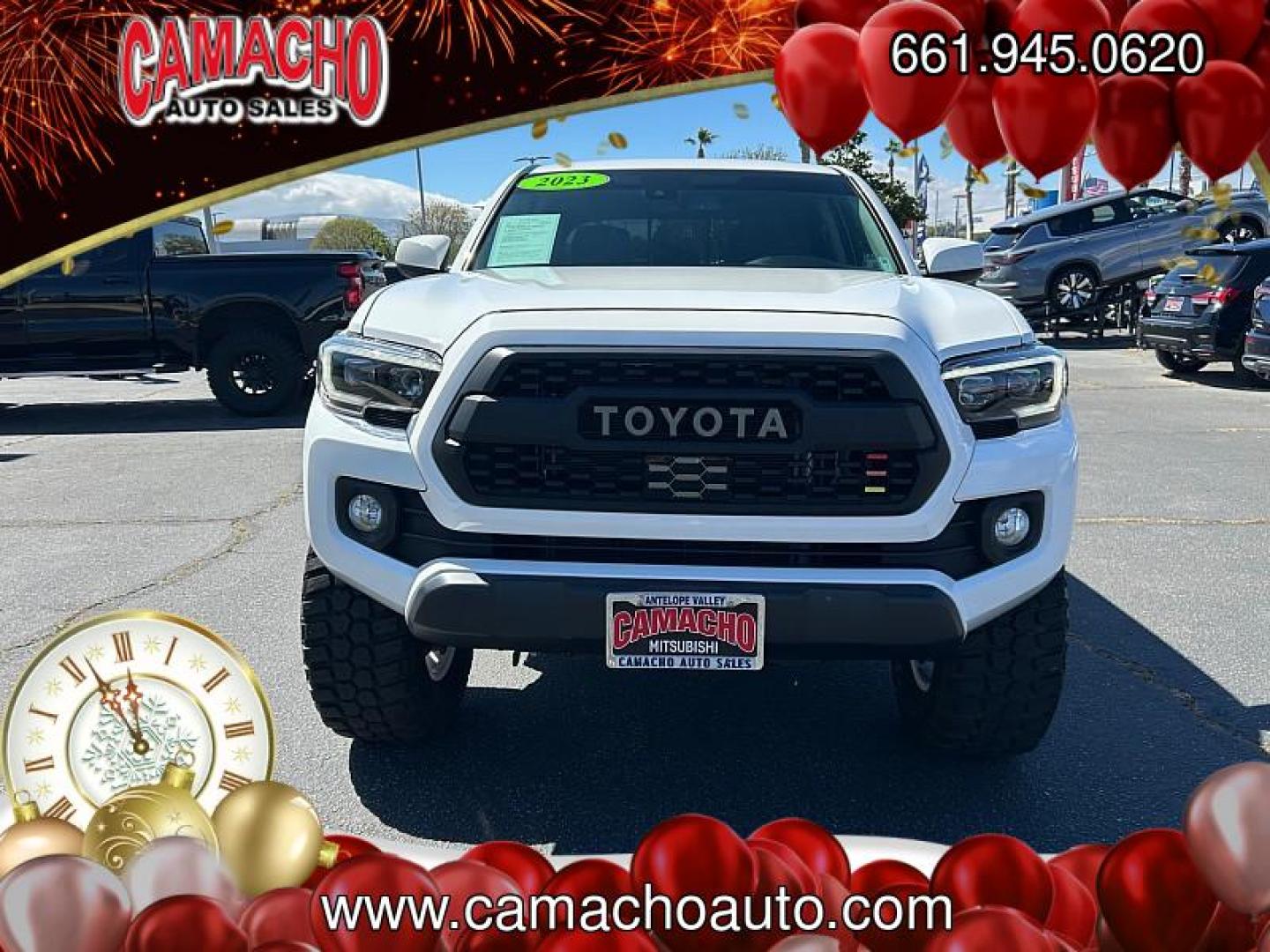 2023 WHITE Toyota Tacoma 2WD (3TMAZ5CN6PM) with an V6 3.5 Liter engine, Automatic 6-Spd transmission, located at 412 Auto Vista Drive, Palmdale, CA, 93551, (661) 945-0620, 34.592636, -118.136681 - Photo#2