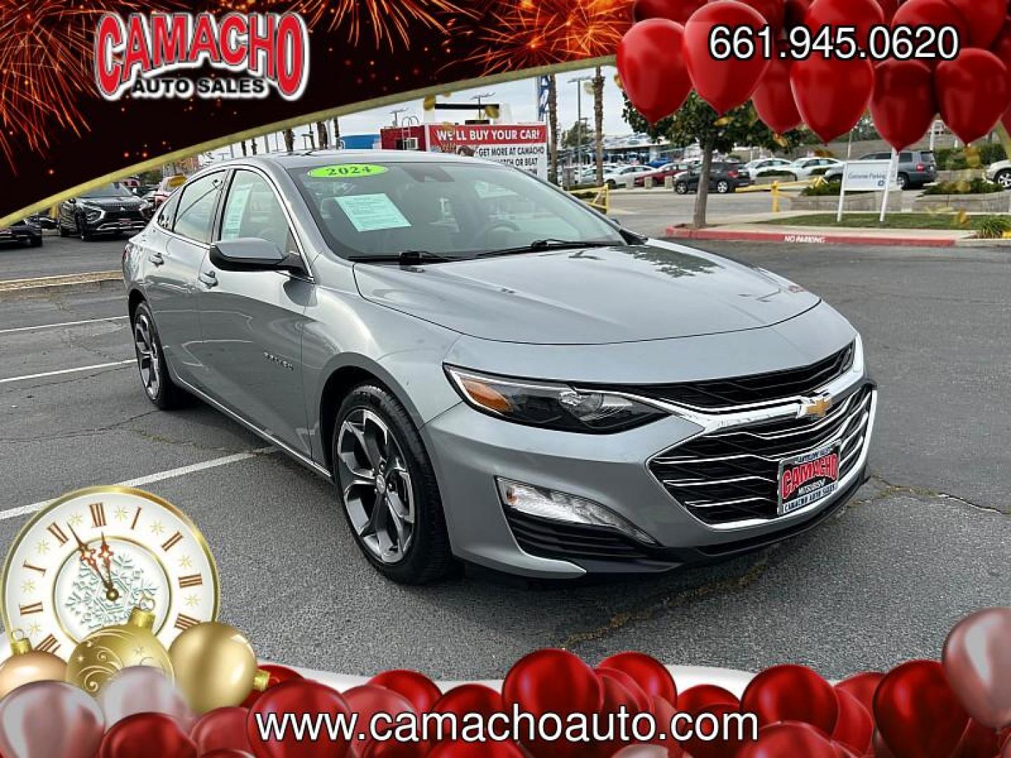 2024 GRAY Chevrolet Malibu (1G1ZD5ST8RF) with an 4-Cyl Turbo 1.5 Liter engine, Automatic CVT transmission, located at 412 Auto Vista Drive, Palmdale, CA, 93551, (661) 945-0620, 34.592636, -118.136681 - Photo#0