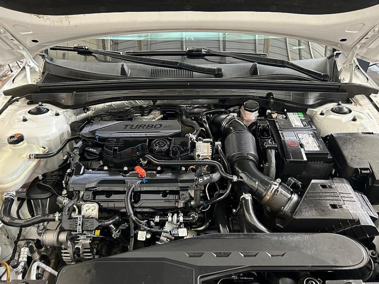 2023 WHITE Kia K5 (5XXG14J26PG) with an 4-Cyl Turbo 1.6 Liter engine, Automatic 8-Spd transmission, located at 412 Auto Vista Drive, Palmdale, CA, 93551, (661) 945-0620, 34.592636, -118.136681 - Photo#29