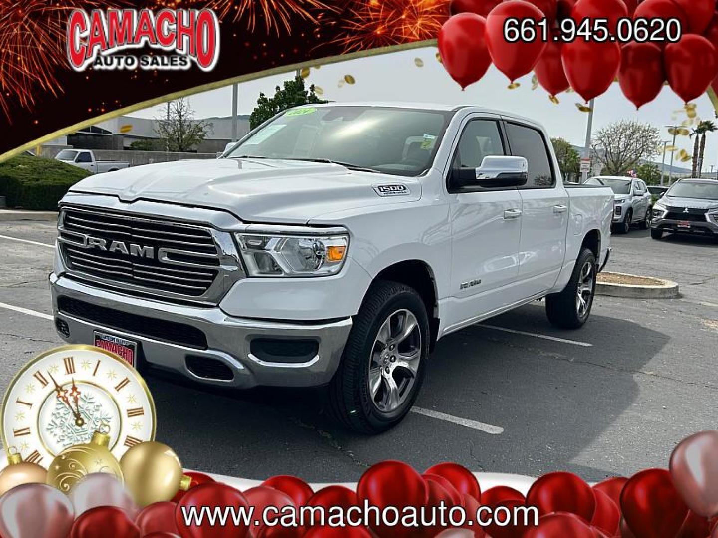 2024 WHITE Ram 1500 2WD (1C6RREJT7RN) with an 8-Cyl 5.7 Liter engine, Automatic 8-Spd transmission, located at 412 Auto Vista Drive, Palmdale, CA, 93551, (661) 945-0620, 34.592636, -118.136681 - Photo#4