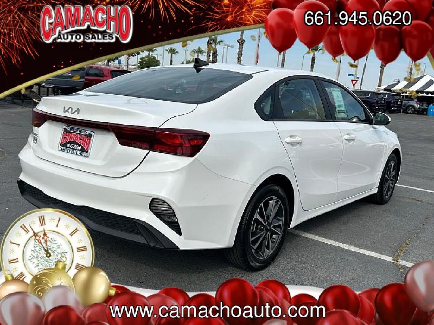 2024 WHITE Kia Forte (3KPF24AD9RE) with an 4-Cyl 2.0 Liter engine, Automatic IVT transmission, located at 412 Auto Vista Drive, Palmdale, CA, 93551, (661) 945-0620, 34.592636, -118.136681 - Photo#1