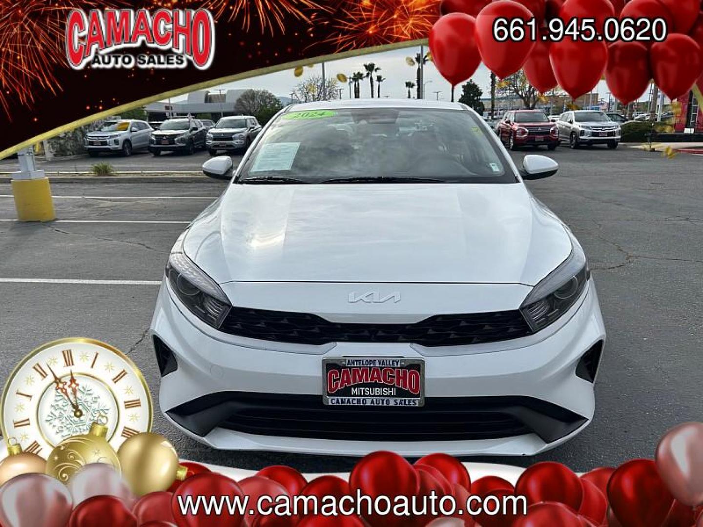 2024 WHITE Kia Forte (3KPF24AD9RE) with an 4-Cyl 2.0 Liter engine, Automatic IVT transmission, located at 412 Auto Vista Drive, Palmdale, CA, 93551, (661) 945-0620, 34.592636, -118.136681 - Photo#6