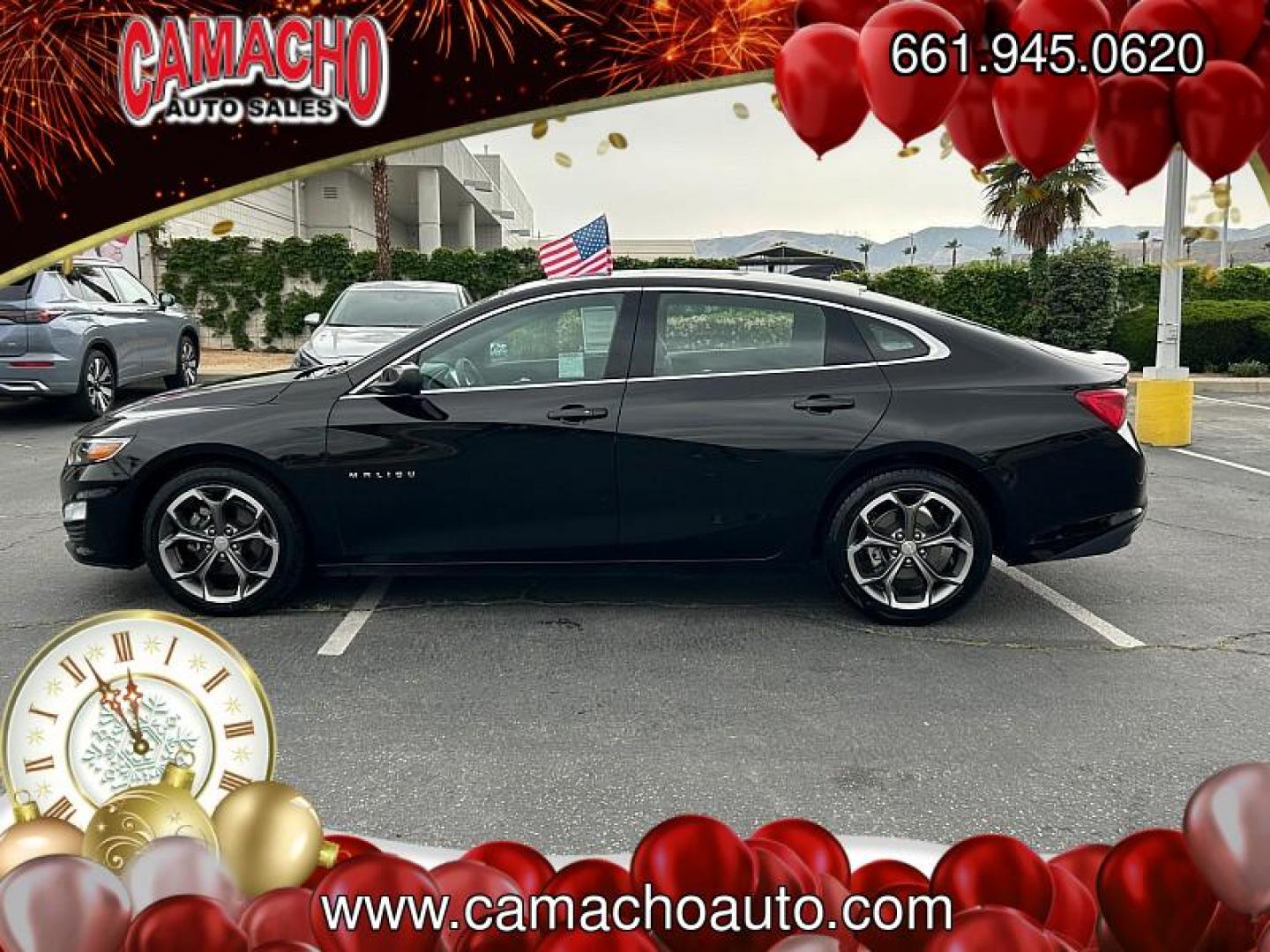 2024 BLACK Chevrolet Malibu (1G1ZD5ST7RF) with an 4-Cyl Turbo 1.5 Liter engine, Automatic CVT transmission, located at 412 Auto Vista Drive, Palmdale, CA, 93551, (661) 945-0620, 34.592636, -118.136681 - Photo#9