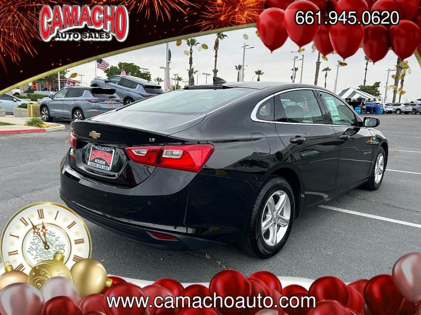 2024 BLACK Chevrolet Malibu (1G1ZD5ST4RF) with an 4-Cyl Turbo 1.5 Liter engine, Automatic CVT transmission, located at 412 Auto Vista Drive, Palmdale, CA, 93551, (661) 945-0620, 34.592636, -118.136681 - Photo#3