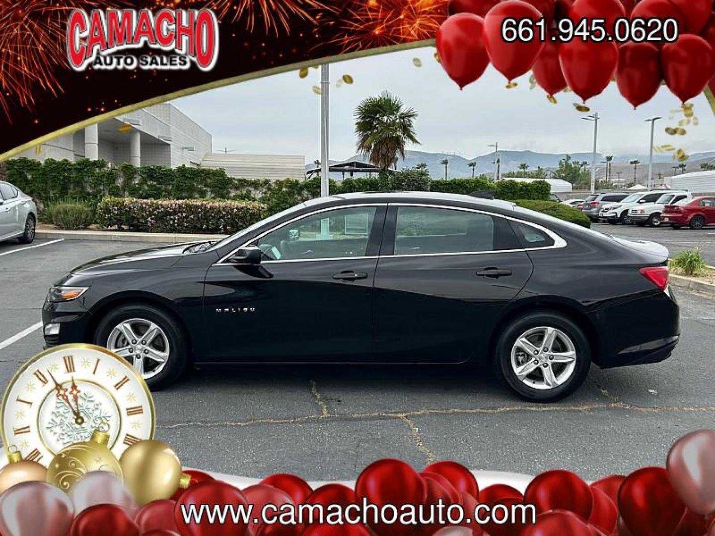 2024 BLACK Chevrolet Malibu (1G1ZD5ST4RF) with an 4-Cyl Turbo 1.5 Liter engine, Automatic CVT transmission, located at 412 Auto Vista Drive, Palmdale, CA, 93551, (661) 945-0620, 34.592636, -118.136681 - Photo#6
