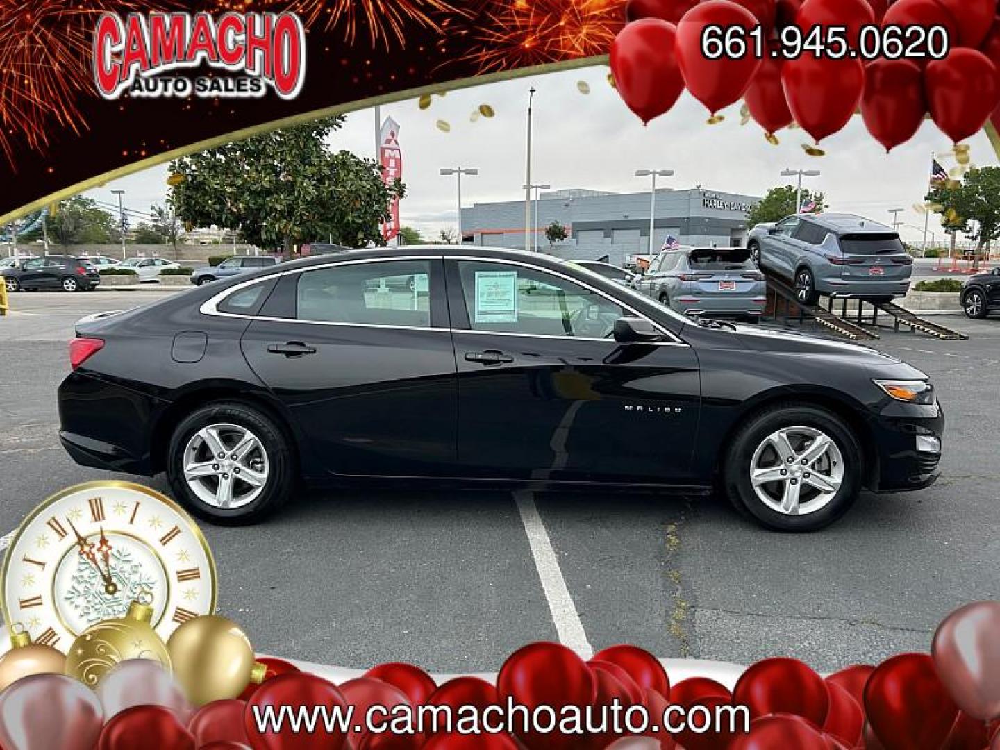 2024 BLACK Chevrolet Malibu (1G1ZD5ST4RF) with an 4-Cyl Turbo 1.5 Liter engine, Automatic CVT transmission, located at 412 Auto Vista Drive, Palmdale, CA, 93551, (661) 945-0620, 34.592636, -118.136681 - Photo#11