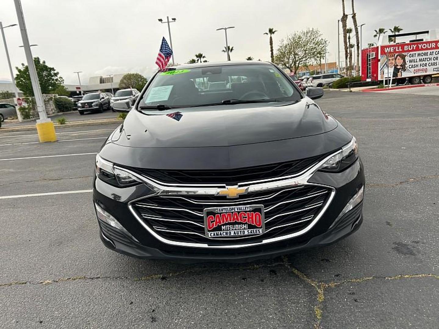 2023 DK GRAY Chevrolet Malibu (1G1ZD5ST5PF) with an 4-Cyl Turbo 1.5 Liter engine, Automatic CVT transmission, located at 412 Auto Vista Drive, Palmdale, CA, 93551, (661) 945-0620, 34.592636, -118.136681 - Photo#1