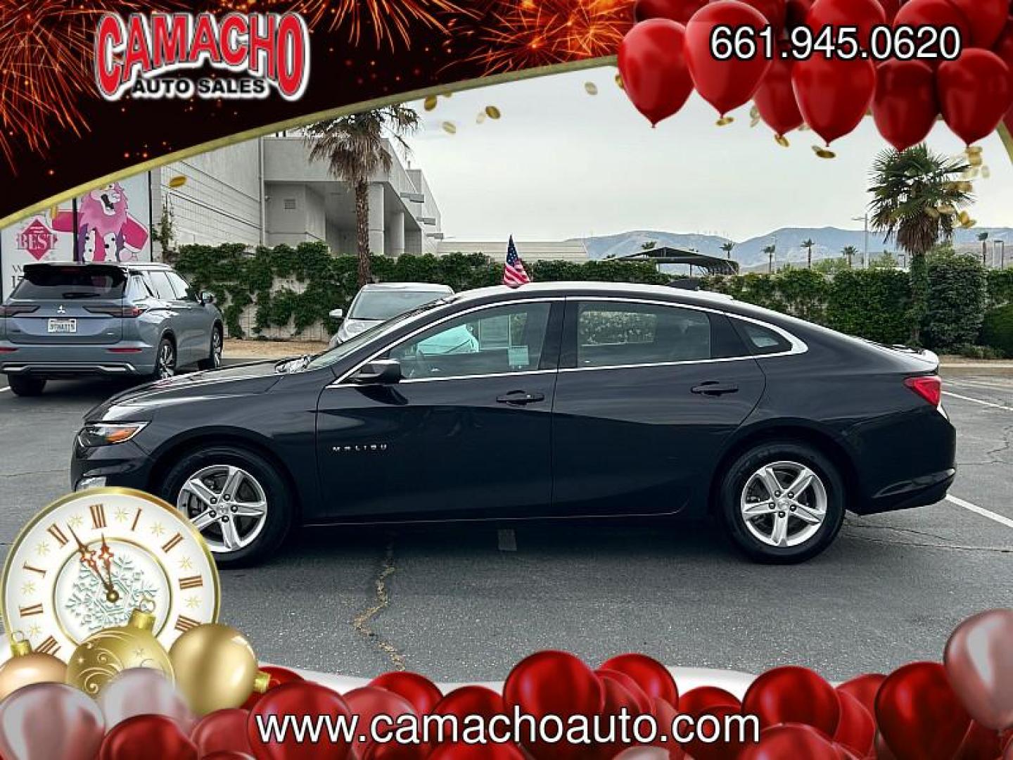2023 DK GRAY Chevrolet Malibu (1G1ZD5ST5PF) with an 4-Cyl Turbo 1.5 Liter engine, Automatic CVT transmission, located at 412 Auto Vista Drive, Palmdale, CA, 93551, (661) 945-0620, 34.592636, -118.136681 - Photo#7