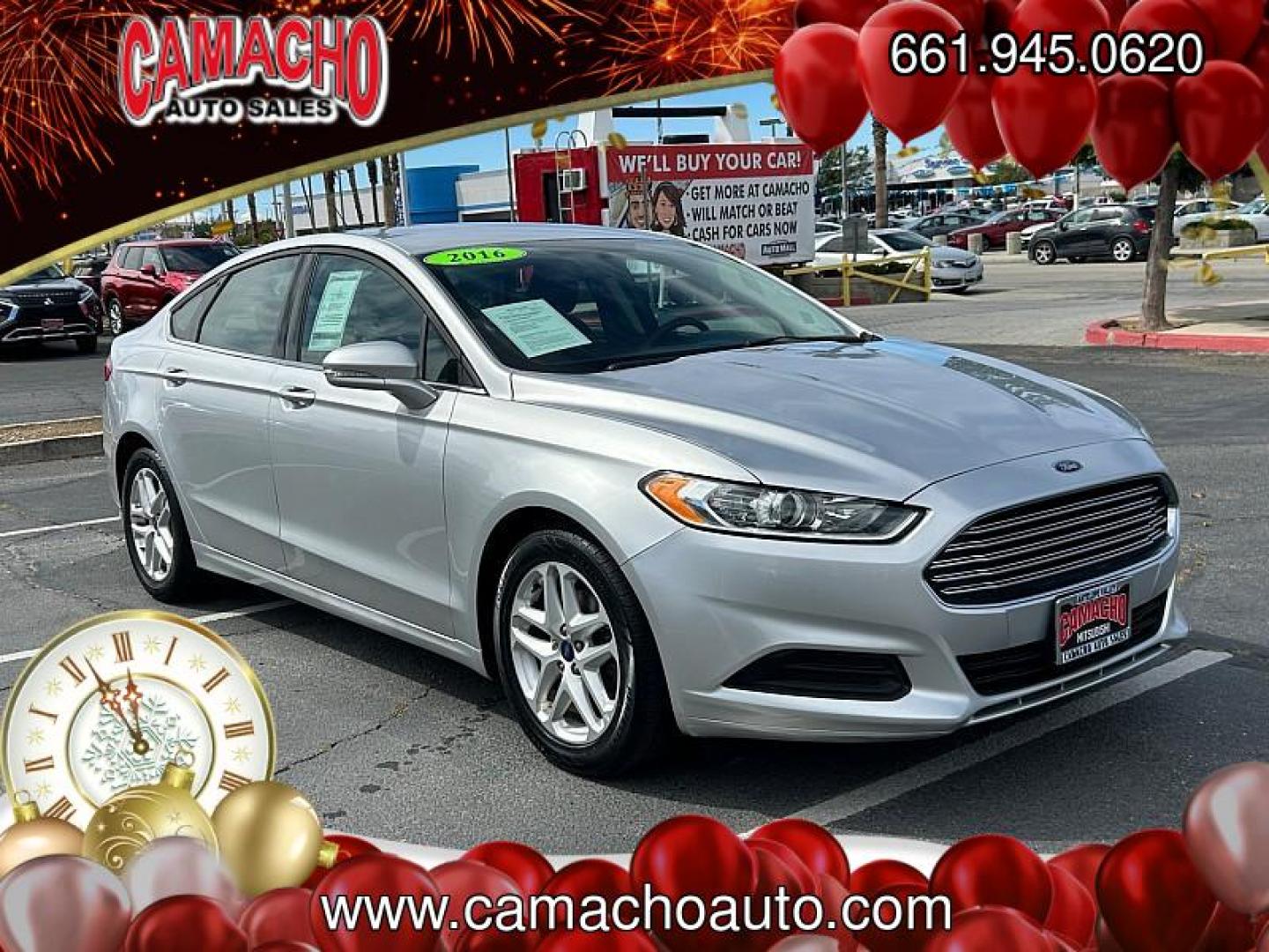 2016 SILVER Ford Fusion (3FA6P0H7XGR) with an 4-Cyl 2.5 Liter engine, Automatic transmission, located at 412 Auto Vista Drive, Palmdale, CA, 93551, (661) 945-0620, 34.592636, -118.136681 - Photo#31
