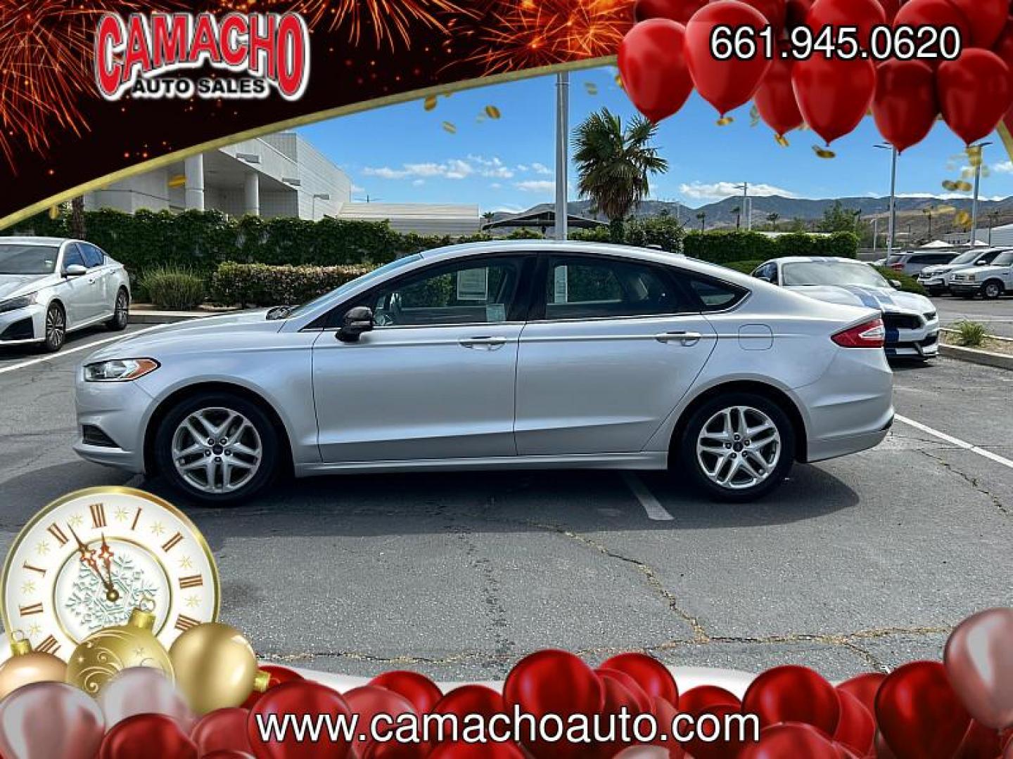 2016 SILVER Ford Fusion (3FA6P0H7XGR) with an 4-Cyl 2.5 Liter engine, Automatic transmission, located at 412 Auto Vista Drive, Palmdale, CA, 93551, (661) 945-0620, 34.592636, -118.136681 - Photo#35