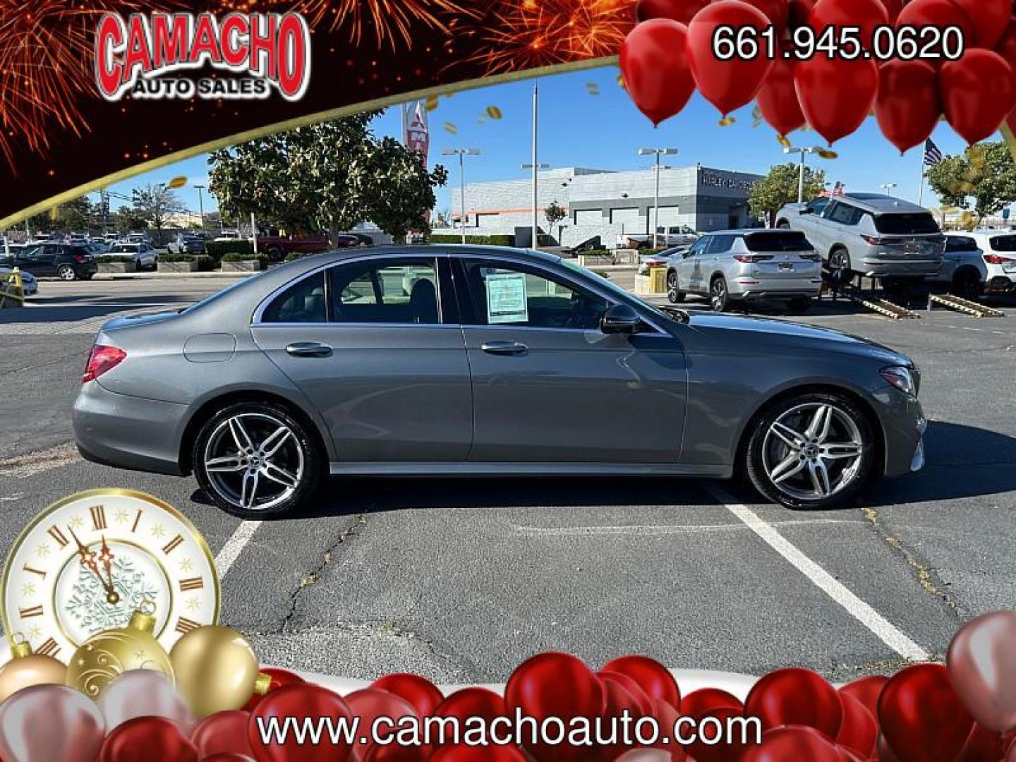 2019 GRAY Mercedes-Benz E-Class (WDDZF4KB0KA) with an 4-Cyl Turbo 2.0 Liter engine, Automatic 9-Spd 9G-Tronic transmission, located at 412 Auto Vista Drive, Palmdale, CA, 93551, (661) 945-0620, 34.592636, -118.136681 - Photo#2