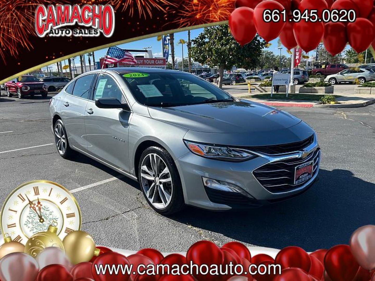2024 GRAY Chevrolet Malibu (1G1ZE5ST5RF) with an 4-Cyl Turbo 1.5 Liter engine, Automatic CVT transmission, located at 412 Auto Vista Drive, Palmdale, CA, 93551, (661) 945-0620, 34.592636, -118.136681 - Photo#0