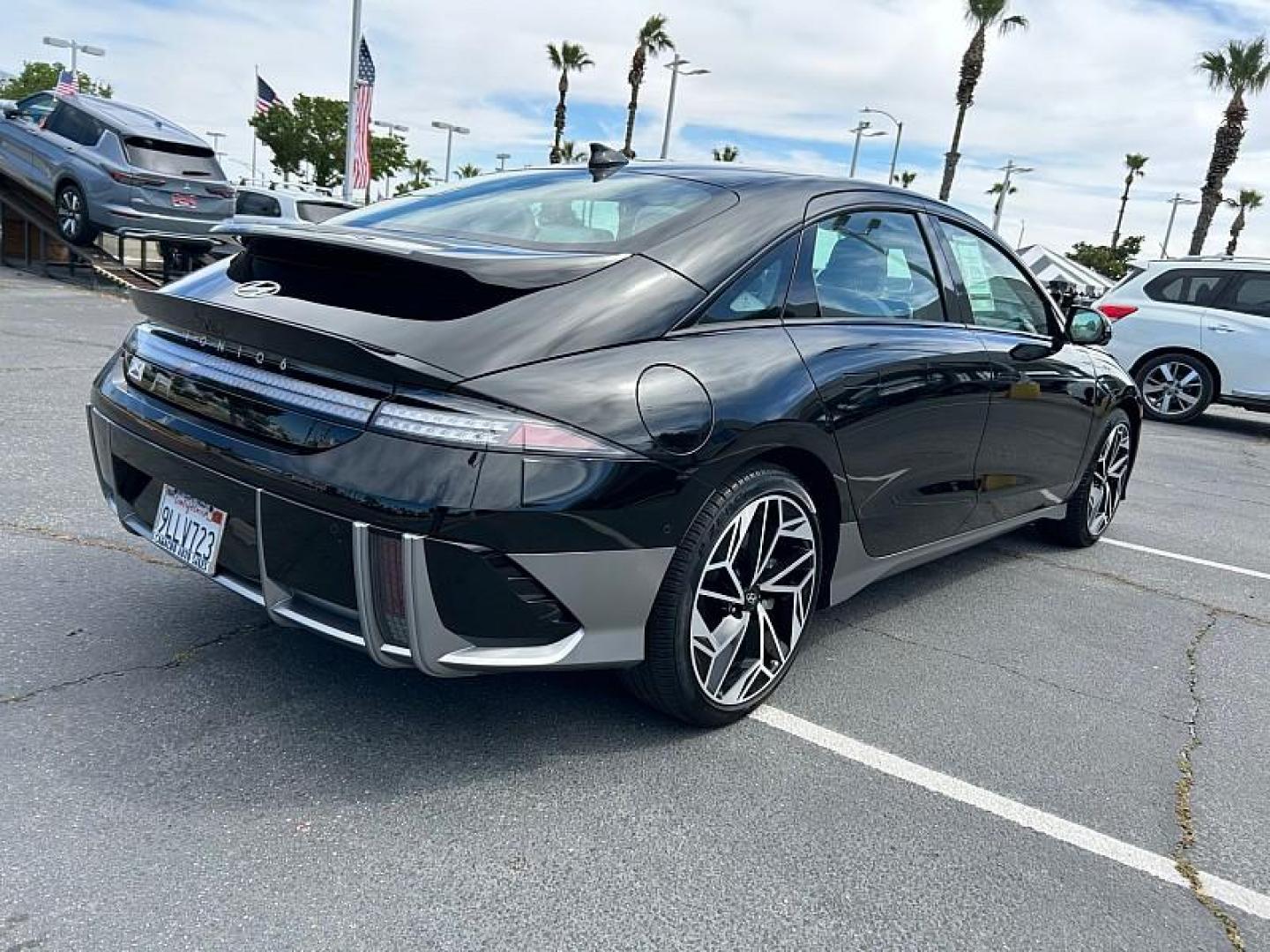 2024 BLACK Hyundai IONIQ 6 (KMHM54AA0RA) with an 225HP Electric Motor engine, Single-speed Reduction Gear transmission, located at 412 Auto Vista Drive, Palmdale, CA, 93551, (661) 945-0620, 34.592636, -118.136681 - Photo#2