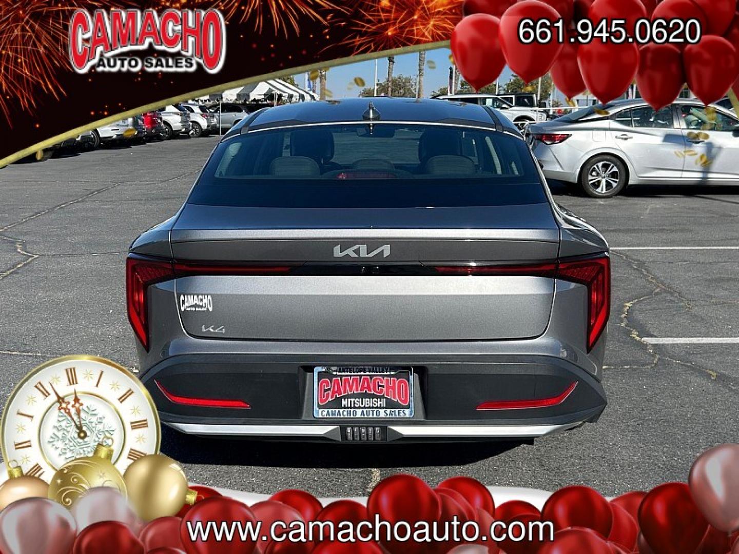 2025 GRAY Kia K4 (3KPFT4DEXSE) with an 4-Cyl 2.0 Liter engine, Automatic IVT transmission, located at 412 Auto Vista Drive, Palmdale, CA, 93551, (661) 945-0620, 34.592636, -118.136681- Photo#1