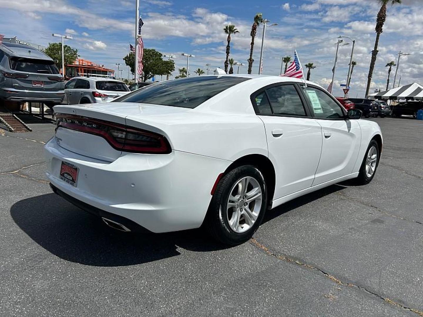 2023 WHITE Dodge Charger (2C3CDXBG1PH) with an V6 3.6 Liter engine, Automatic 8-Spd w/AutoStick transmission, located at 412 Auto Vista Drive, Palmdale, CA, 93551, (661) 945-0620, 34.592636, -118.136681 - Photo#6
