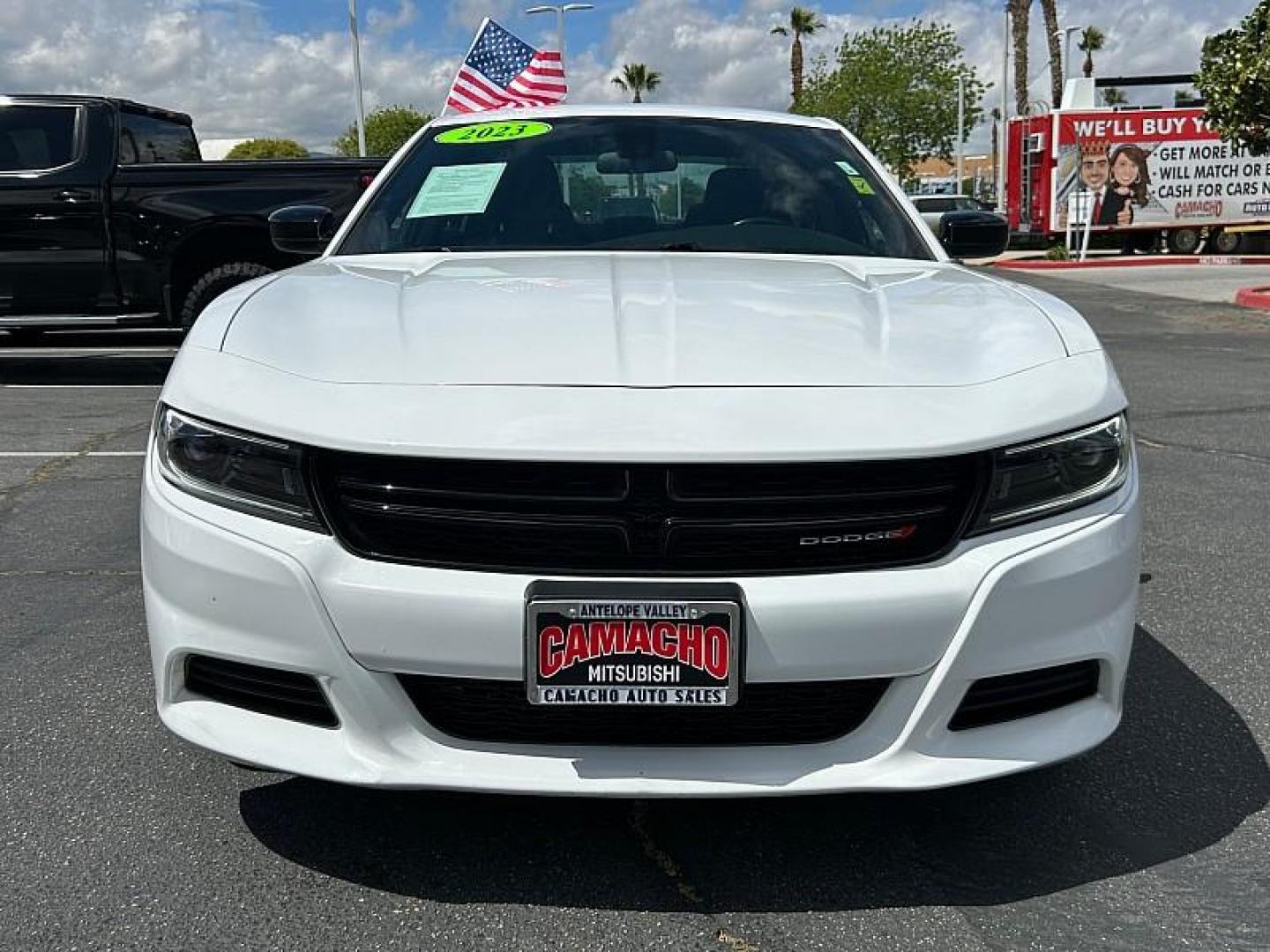 2023 WHITE Dodge Charger (2C3CDXBG1PH) with an V6 3.6 Liter engine, Automatic 8-Spd w/AutoStick transmission, located at 412 Auto Vista Drive, Palmdale, CA, 93551, (661) 945-0620, 34.592636, -118.136681 - Photo#1
