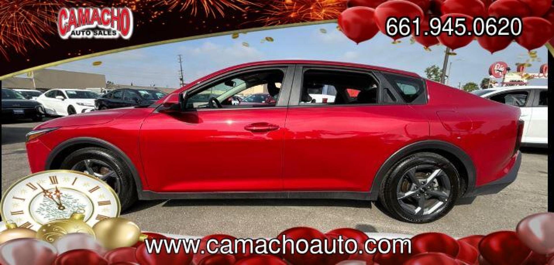 2025 RED Kia K4 (3KPFT4DE3SE) with an 4-Cyl 2.0 Liter engine, Automatic IVT transmission, located at 412 Auto Vista Drive, Palmdale, CA, 93551, (661) 945-0620, 34.592636, -118.136681 - Photo#1