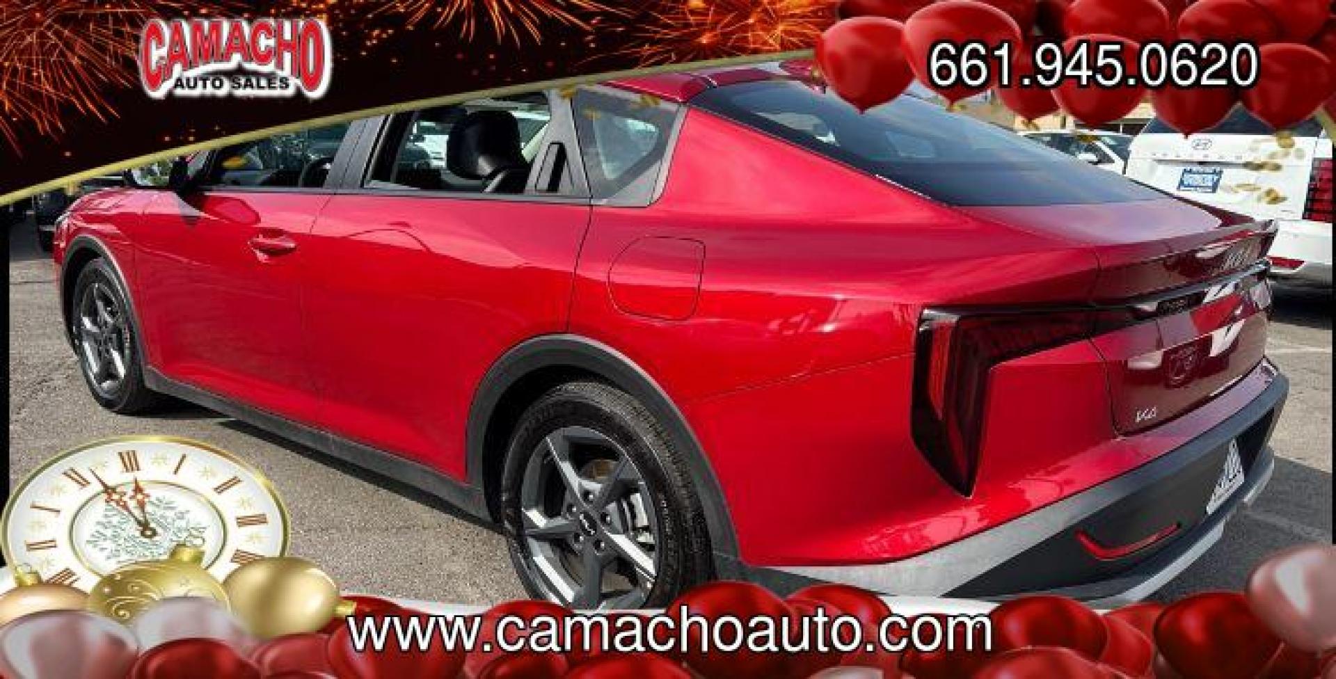 2025 RED Kia K4 (3KPFT4DE3SE) with an 4-Cyl 2.0 Liter engine, Automatic IVT transmission, located at 412 Auto Vista Drive, Palmdale, CA, 93551, (661) 945-0620, 34.592636, -118.136681 - Photo#6