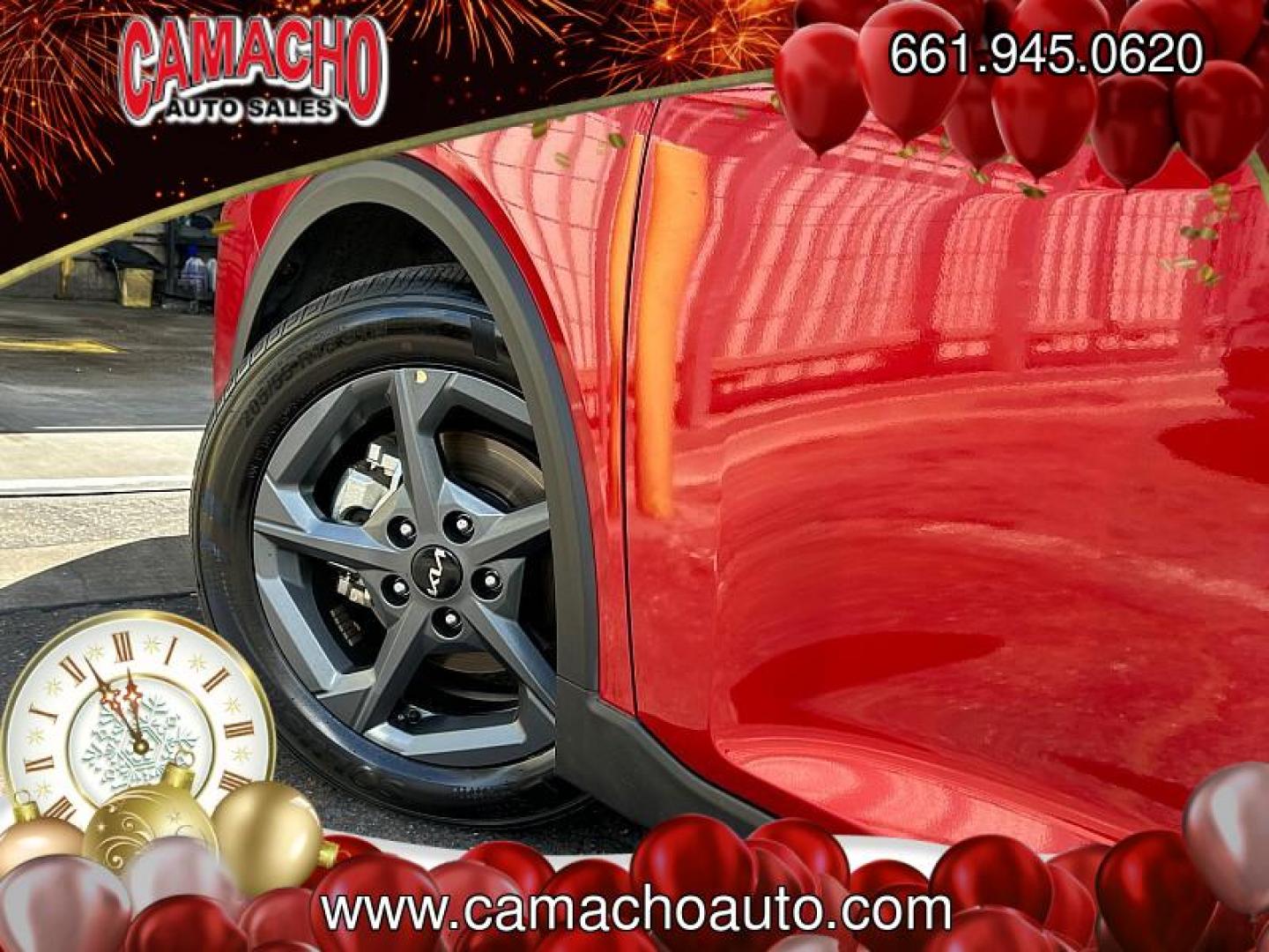 2025 RED Kia K4 (3KPFT4DE3SE) with an 4-Cyl 2.0 Liter engine, Automatic IVT transmission, located at 412 Auto Vista Drive, Palmdale, CA, 93551, (661) 945-0620, 34.592636, -118.136681 - Photo#22