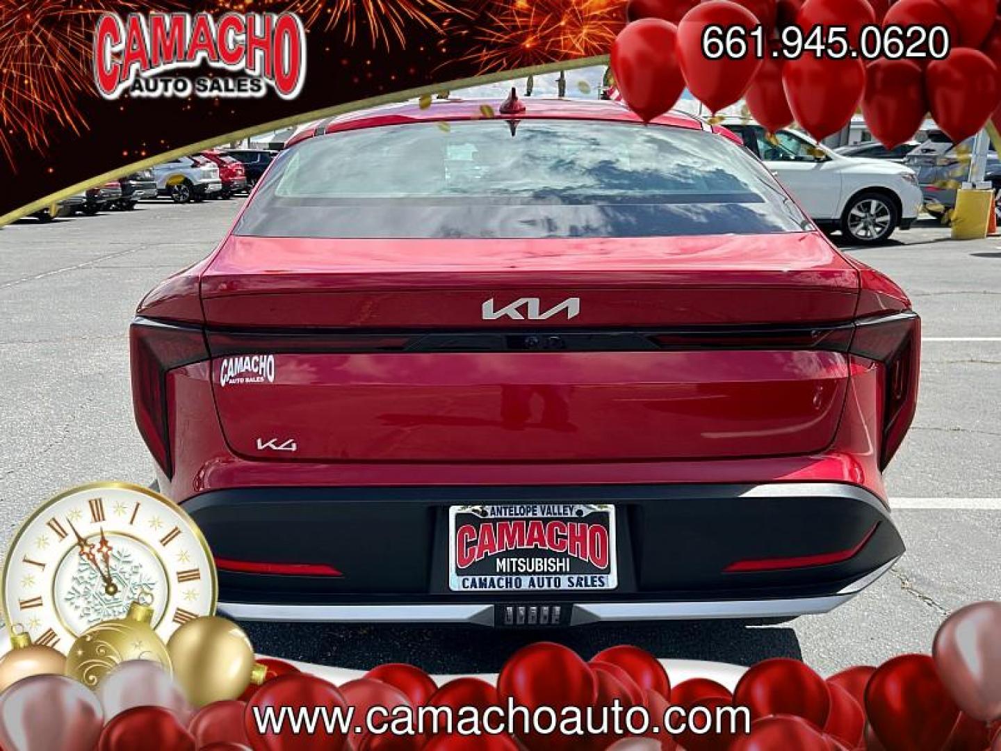 2025 RED Kia K4 (3KPFT4DE3SE) with an 4-Cyl 2.0 Liter engine, Automatic IVT transmission, located at 412 Auto Vista Drive, Palmdale, CA, 93551, (661) 945-0620, 34.592636, -118.136681 - Photo#42