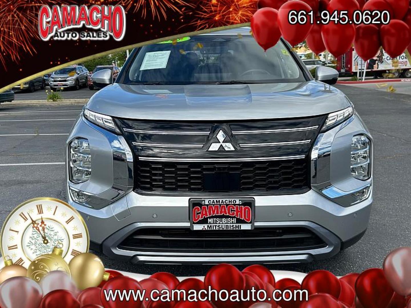 2025 SILVER Mitsubishi Outlander (JA4J3VA84SZ) with an 4-Cyl 2.5 Liter engine, Automatic CVT transmission, located at 412 Auto Vista Drive, Palmdale, CA, 93551, (661) 945-0620, 34.592636, -118.136681 - Photo#1