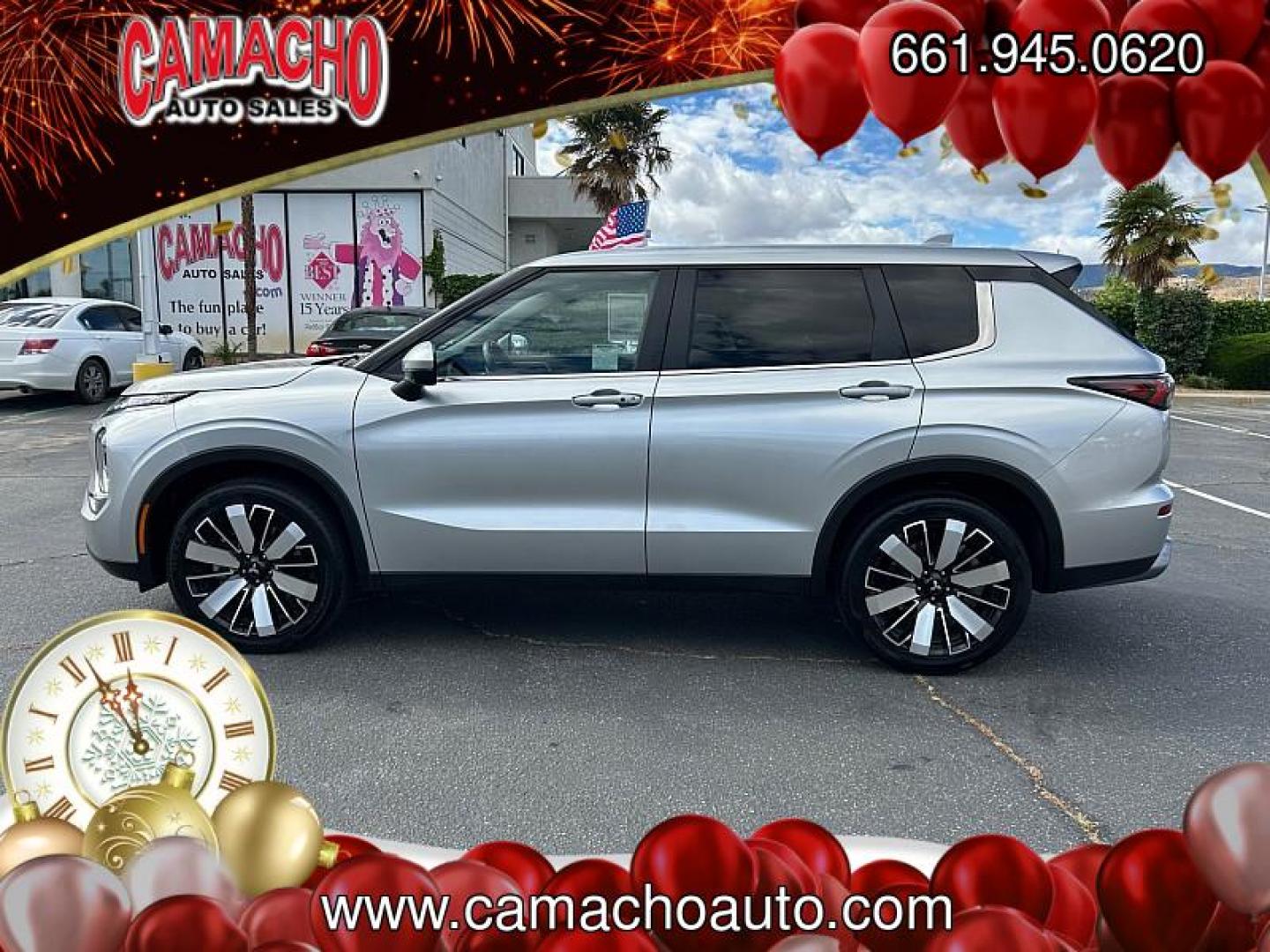 2025 SILVER Mitsubishi Outlander (JA4J3VA84SZ) with an 4-Cyl 2.5 Liter engine, Automatic CVT transmission, located at 412 Auto Vista Drive, Palmdale, CA, 93551, (661) 945-0620, 34.592636, -118.136681 - Photo#5