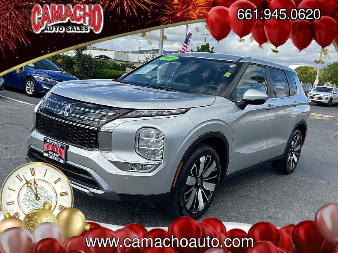 2025 SILVER Mitsubishi Outlander (JA4J3VA84SZ) with an 4-Cyl 2.5 Liter engine, Automatic CVT transmission, located at 412 Auto Vista Drive, Palmdale, CA, 93551, (661) 945-0620, 34.592636, -118.136681 - Photo#6