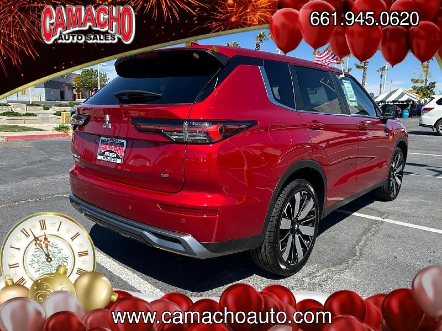 2025 RED Mitsubishi Outlander (JA4J3VA83SZ) with an 4-Cyl 2.5 Liter engine, Automatic CVT transmission, located at 412 Auto Vista Drive, Palmdale, CA, 93551, (661) 945-0620, 34.592636, -118.136681 - Photo#7