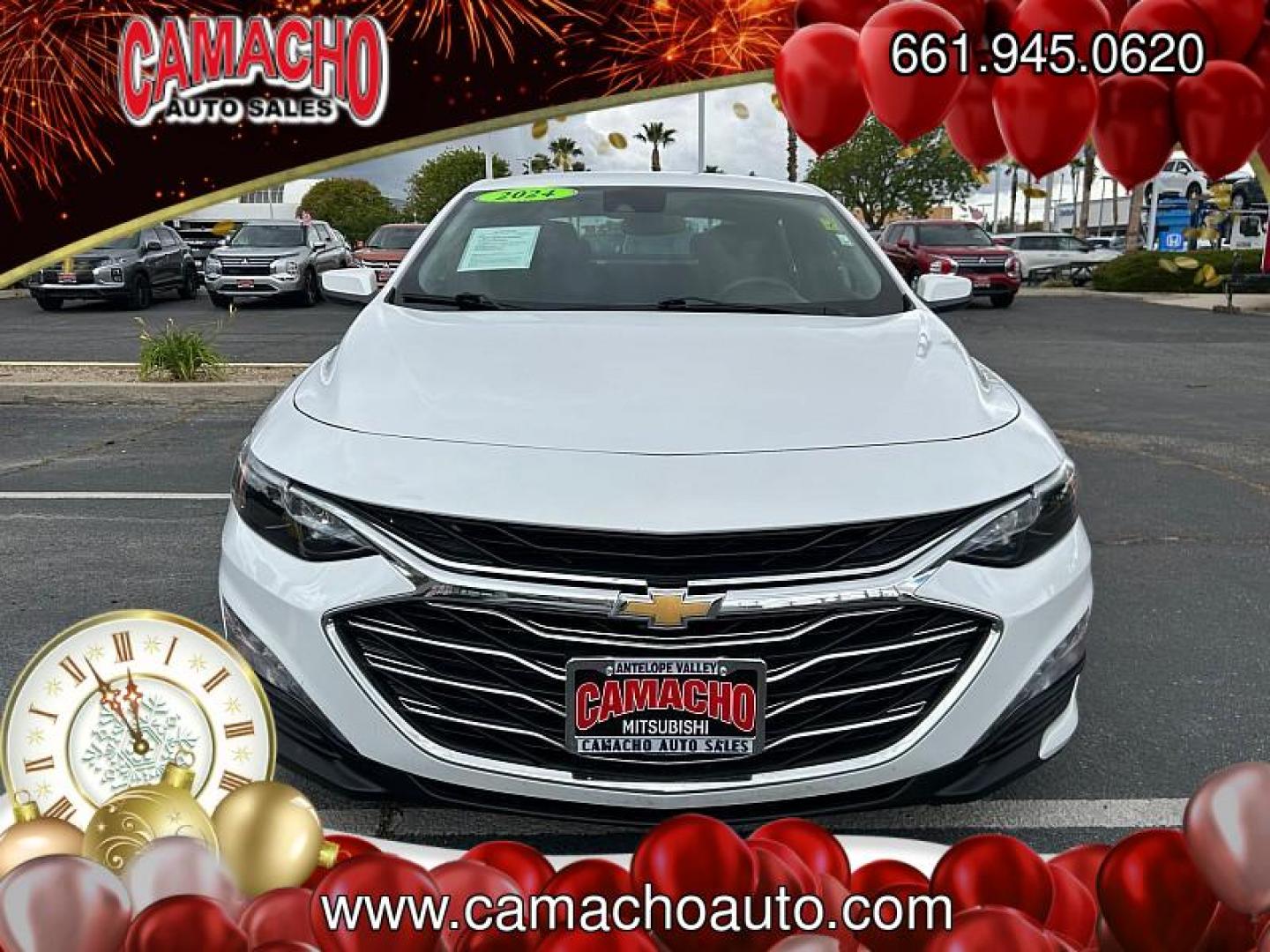 2024 WHITE Chevrolet Malibu (1G1ZD5ST7RF) with an 4-Cyl Turbo 1.5 Liter engine, Automatic CVT transmission, located at 412 Auto Vista Drive, Palmdale, CA, 93551, (661) 945-0620, 34.592636, -118.136681 - Photo#1