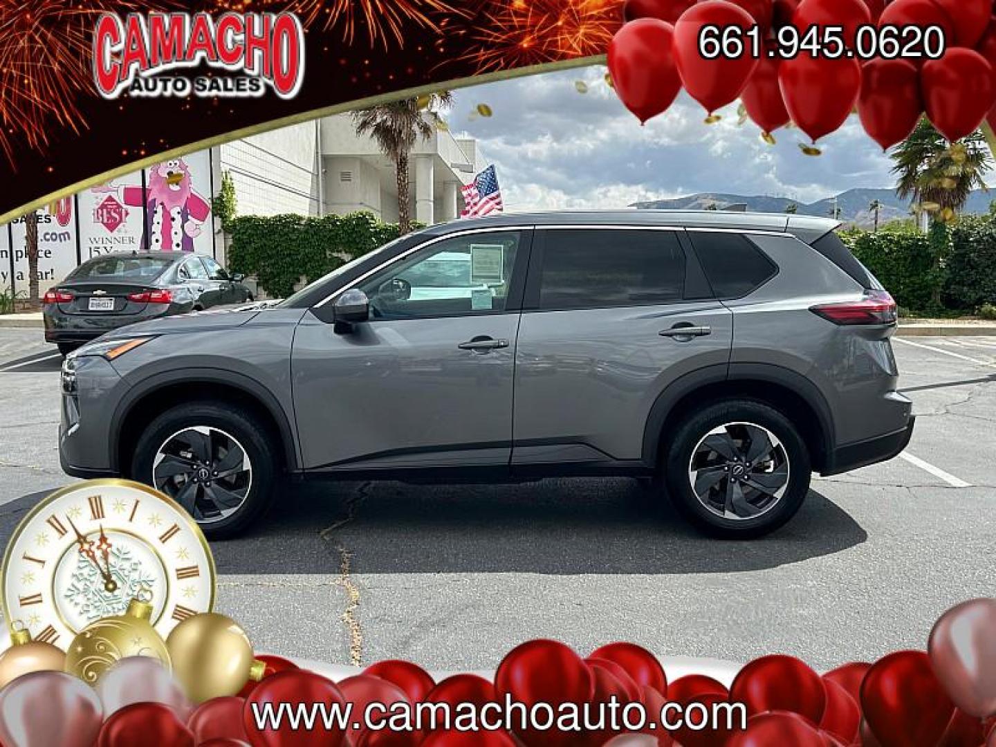 2024 GRAY Nissan Rogue (5N1BT3BA8RC) with an 3-Cyl Turbo 1.5 Liter engine, Automatic CVT transmission, located at 412 Auto Vista Drive, Palmdale, CA, 93551, (661) 945-0620, 34.592636, -118.136681 - Photo#3
