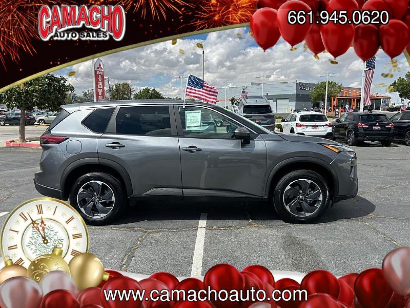 2024 GRAY Nissan Rogue (5N1BT3BA8RC) with an 3-Cyl Turbo 1.5 Liter engine, Automatic CVT transmission, located at 412 Auto Vista Drive, Palmdale, CA, 93551, (661) 945-0620, 34.592636, -118.136681 - Photo#7