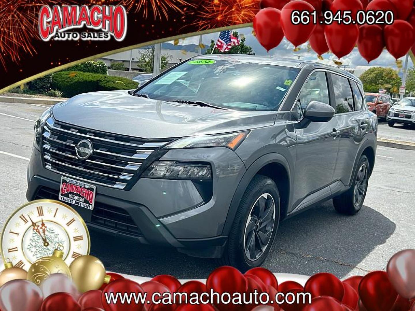 2024 GRAY Nissan Rogue (5N1BT3BA8RC) with an 3-Cyl Turbo 1.5 Liter engine, Automatic CVT transmission, located at 412 Auto Vista Drive, Palmdale, CA, 93551, (661) 945-0620, 34.592636, -118.136681 - Photo#2