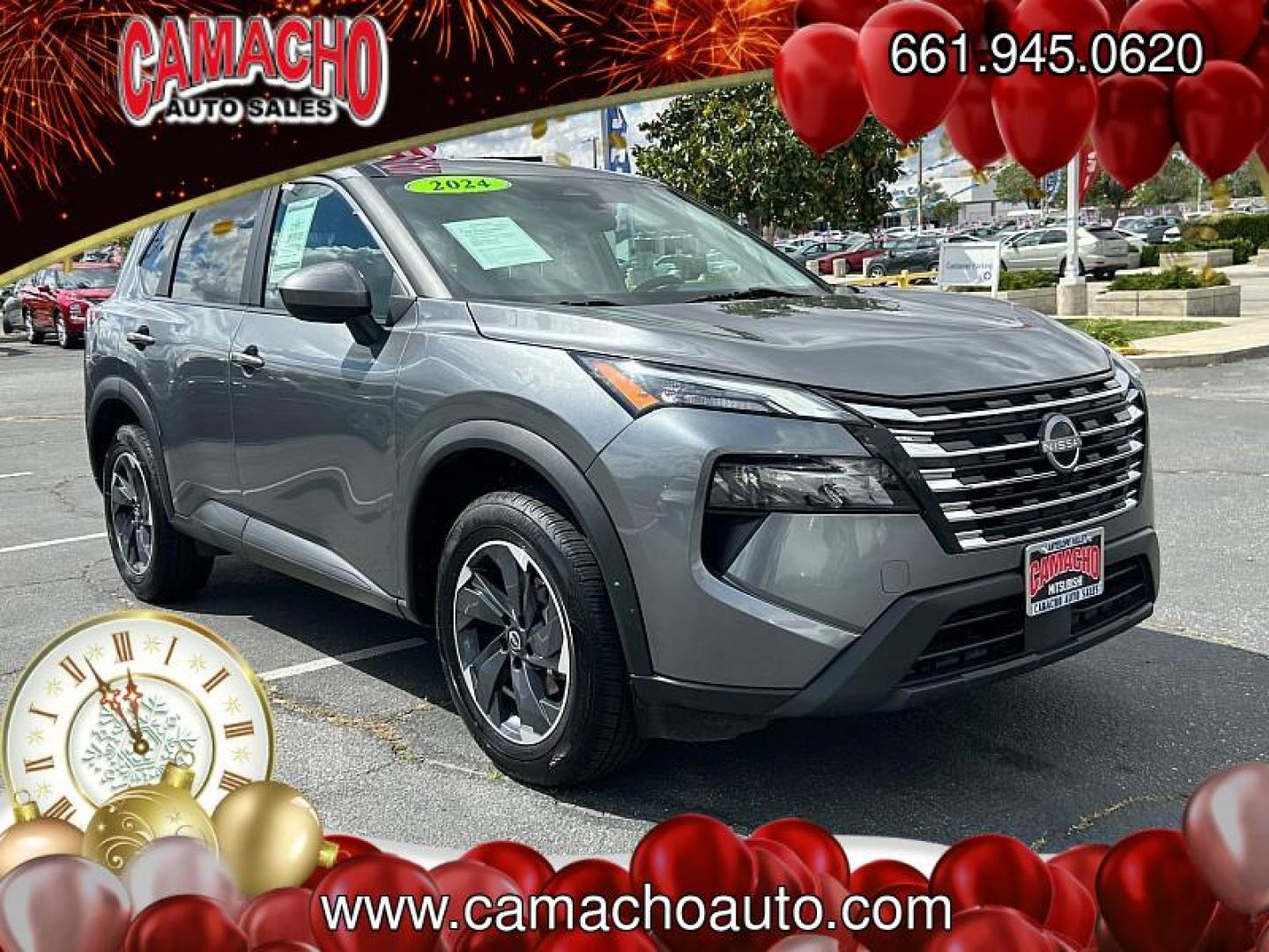 2024 GRAY Nissan Rogue (5N1BT3BA8RC) with an 3-Cyl Turbo 1.5 Liter engine, Automatic CVT transmission, located at 412 Auto Vista Drive, Palmdale, CA, 93551, (661) 945-0620, 34.592636, -118.136681 - Photo#0