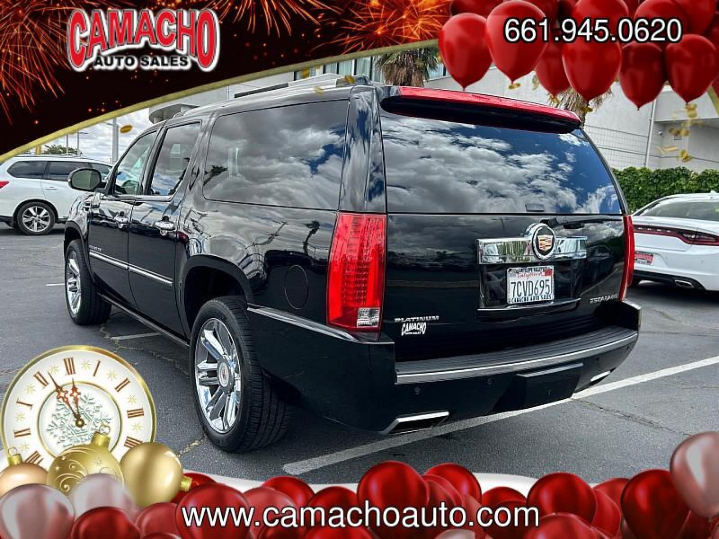 2013 BLACK Cadillac Escalade ESV (1GYS3KEF7DR) with an V8 Flex Fuel 6.2 Liter engine, Automatic 6-Spd HD w/Overdrive transmission, located at 412 Auto Vista Drive, Palmdale, CA, 93551, (661) 945-0620, 34.592636, -118.136681 - Adult-friendly third row. Ranked one of the most reliable and safest vehicles on the market. This hard to find vehicle will go fast! Enjoy the comfort of a leather interior. Check out the low miles on this thing! Comes equipped with premium interior and luxurious amenities throughout. This vehicle i - Photo#4