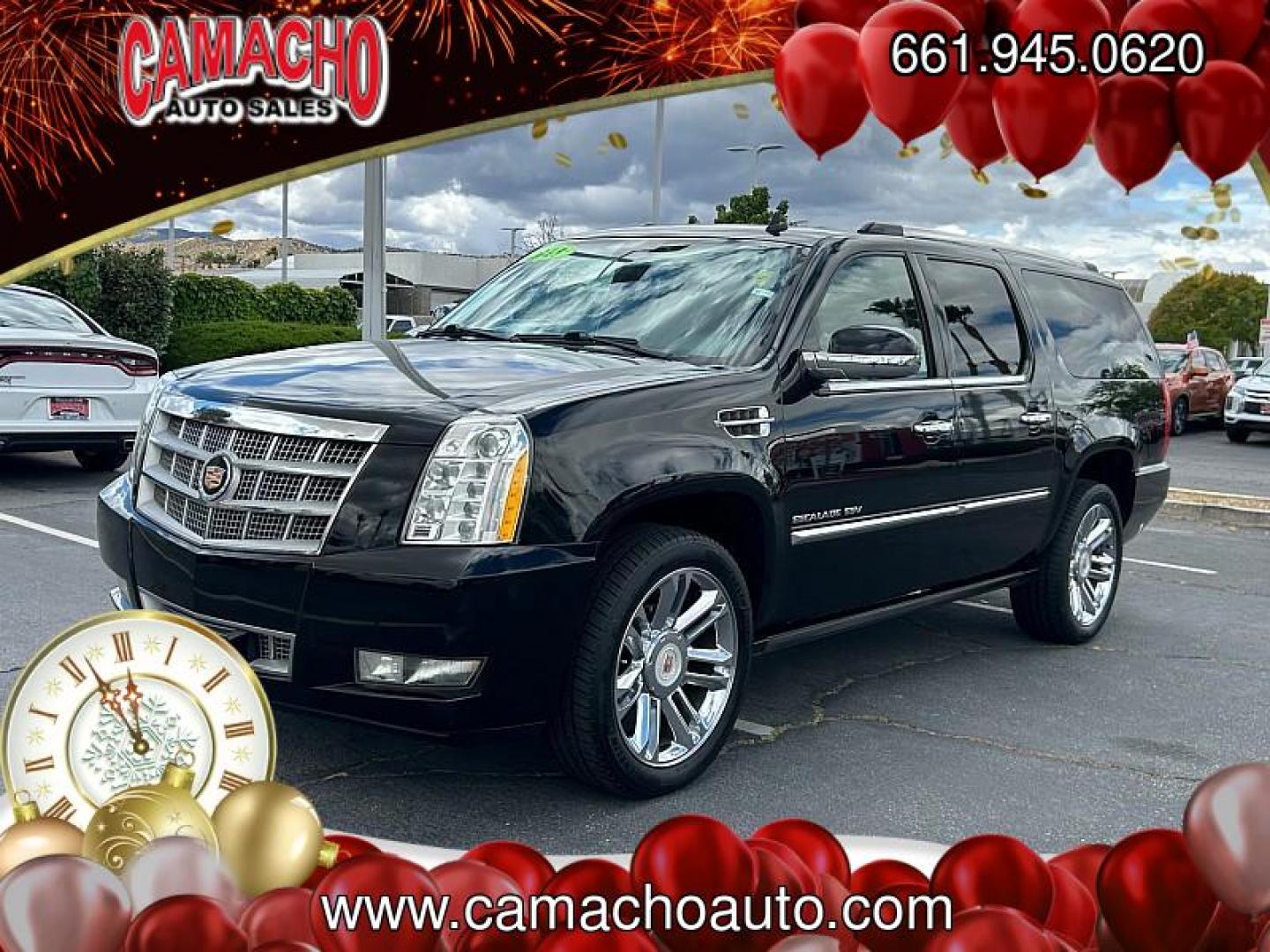 2013 BLACK Cadillac Escalade ESV (1GYS3KEF7DR) with an V8 Flex Fuel 6.2 Liter engine, Automatic 6-Spd HD w/Overdrive transmission, located at 412 Auto Vista Drive, Palmdale, CA, 93551, (661) 945-0620, 34.592636, -118.136681 - Adult-friendly third row. Ranked one of the most reliable and safest vehicles on the market. This hard to find vehicle will go fast! Enjoy the comfort of a leather interior. Check out the low miles on this thing! Comes equipped with premium interior and luxurious amenities throughout. This vehicle i - Photo#6