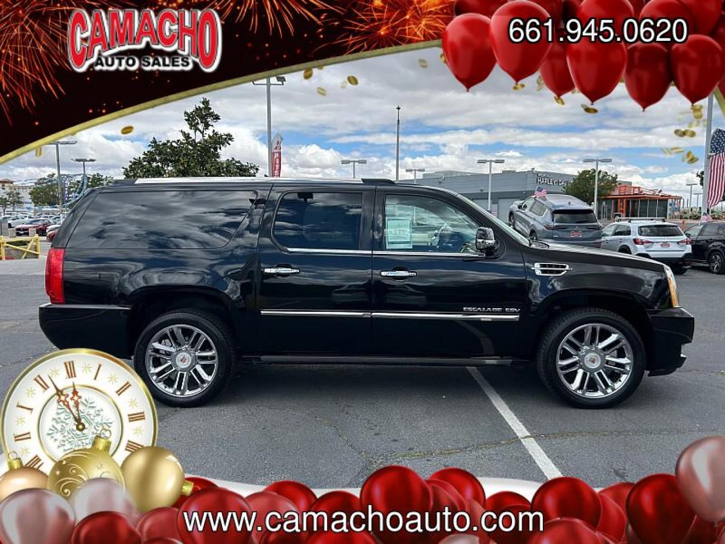 2013 BLACK Cadillac Escalade ESV (1GYS3KEF7DR) with an V8 Flex Fuel 6.2 Liter engine, Automatic 6-Spd HD w/Overdrive transmission, located at 412 Auto Vista Drive, Palmdale, CA, 93551, (661) 945-0620, 34.592636, -118.136681 - Adult-friendly third row. Ranked one of the most reliable and safest vehicles on the market. This hard to find vehicle will go fast! Enjoy the comfort of a leather interior. Check out the low miles on this thing! Comes equipped with premium interior and luxurious amenities throughout. This vehicle i - Photo#7