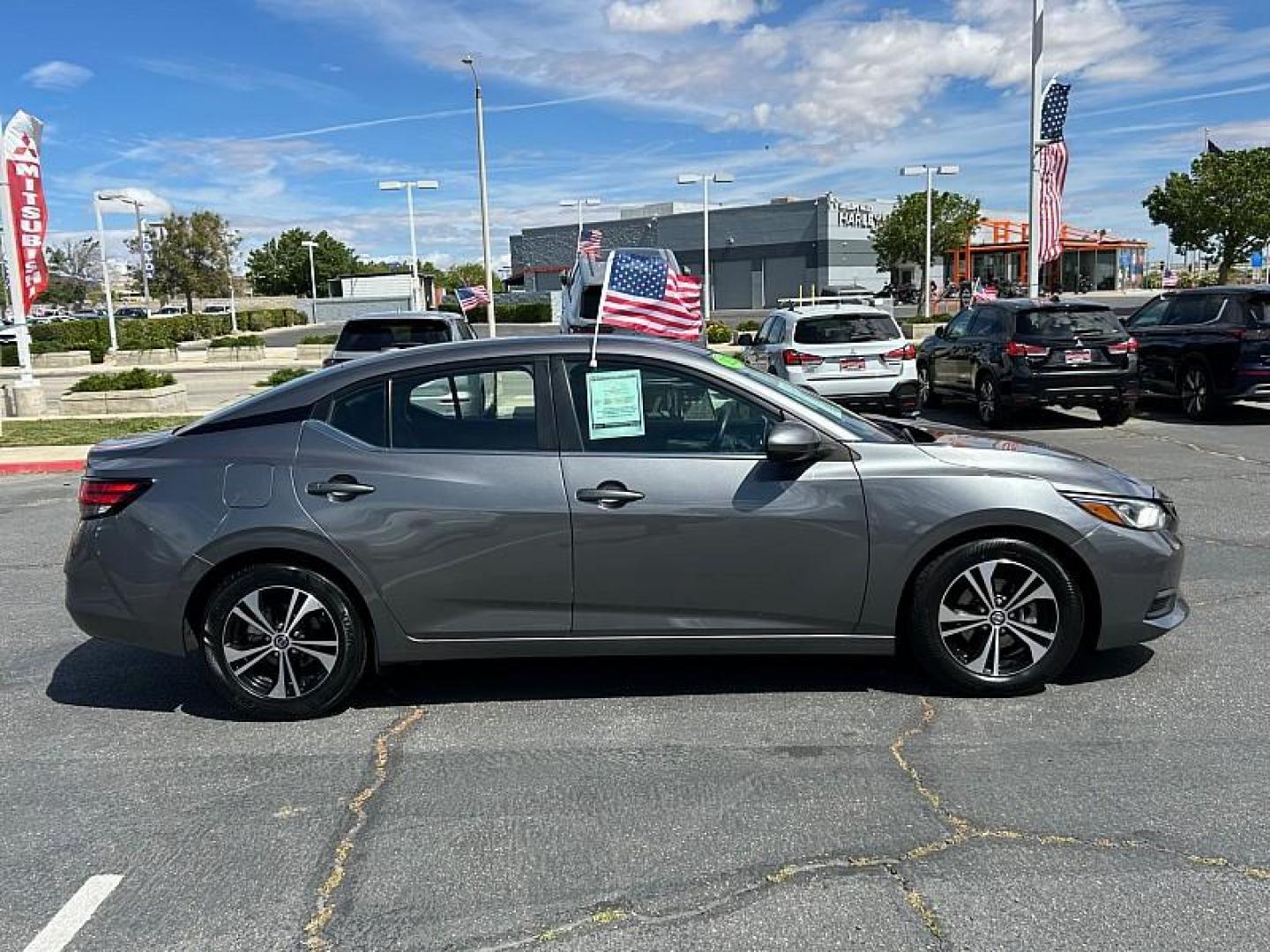 2023 GRAY Nissan Sentra (3N1AB8CV8PY) with an 4-Cyl 2.0 Liter engine, Automatic CVT w/Xtronic transmission, located at 412 Auto Vista Drive, Palmdale, CA, 93551, (661) 945-0620, 34.592636, -118.136681 - Photo#8