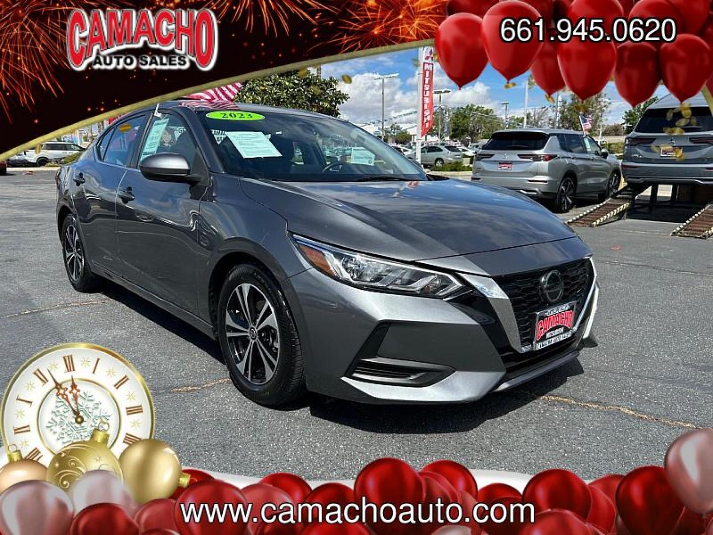 2023 GRAY Nissan Sentra (3N1AB8CV8PY) with an 4-Cyl 2.0 Liter engine, Automatic CVT w/Xtronic transmission, located at 412 Auto Vista Drive, Palmdale, CA, 93551, (661) 945-0620, 34.592636, -118.136681 - Photo#0