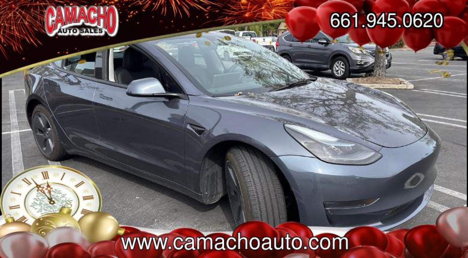 2023 GRAY Tesla Model 3 (5YJ3E1EA2PF) with an AC Electric Motor engine, Single-Speed Fixed Gear transmission, located at 412 Auto Vista Drive, Palmdale, CA, 93551, (661) 945-0620, 34.592636, -118.136681 - Photo#1