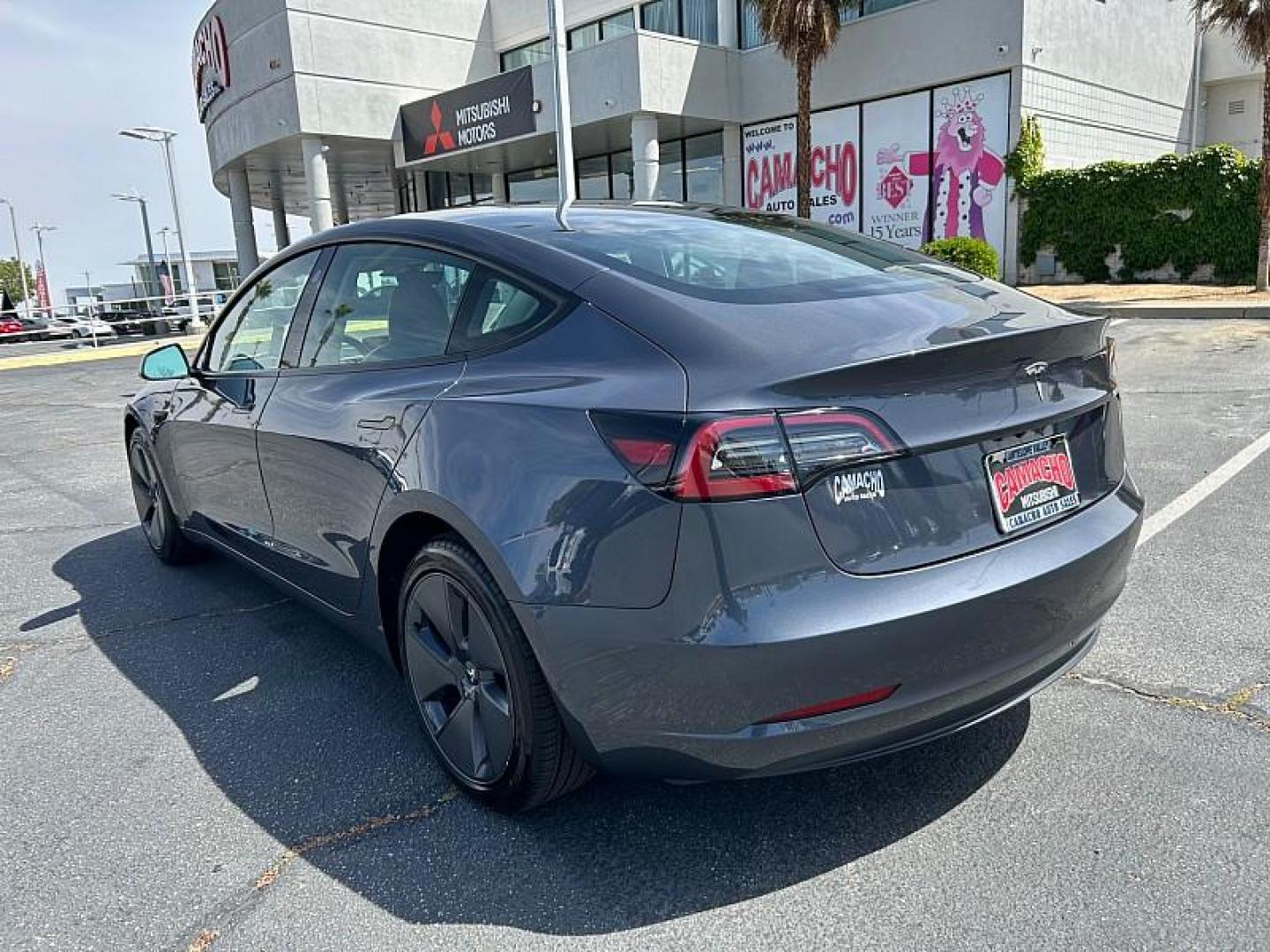 2023 GRAY Tesla Model 3 (5YJ3E1EA2PF) with an AC Electric Motor engine, Single-Speed Fixed Gear transmission, located at 412 Auto Vista Drive, Palmdale, CA, 93551, (661) 945-0620, 34.592636, -118.136681 - Photo#11