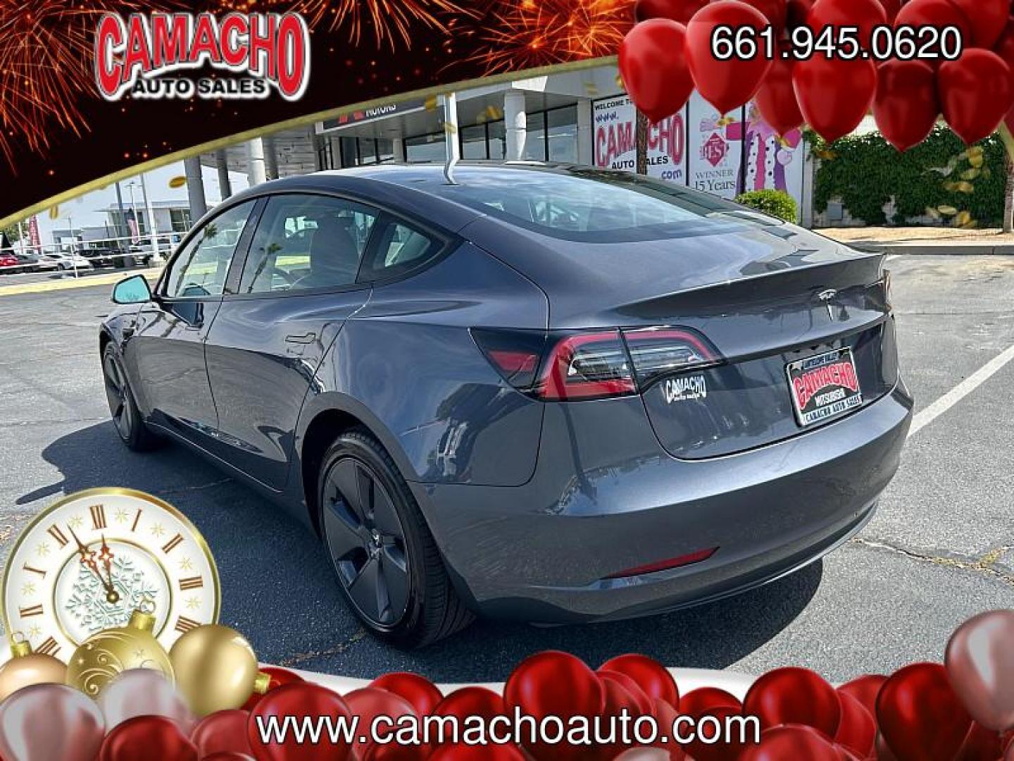 2023 GRAY Tesla Model 3 (5YJ3E1EA2PF) with an AC Electric Motor engine, Single-Speed Fixed Gear transmission, located at 412 Auto Vista Drive, Palmdale, CA, 93551, (661) 945-0620, 34.592636, -118.136681 - Photo#11