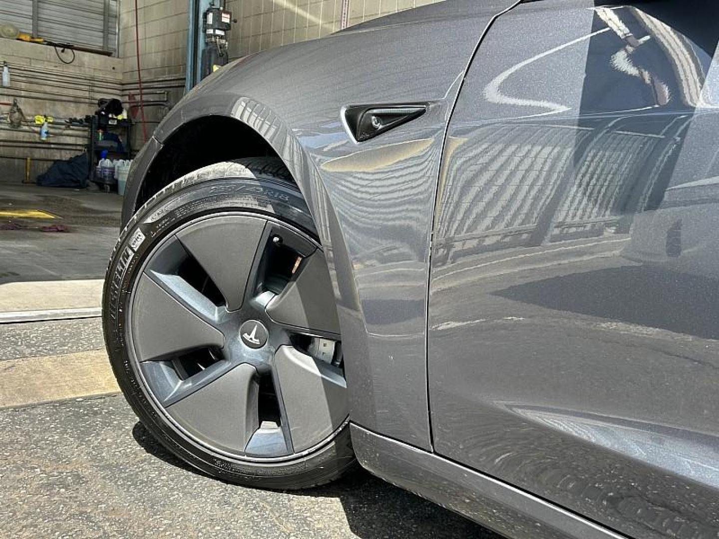 2023 GRAY Tesla Model 3 (5YJ3E1EA2PF) with an AC Electric Motor engine, Single-Speed Fixed Gear transmission, located at 412 Auto Vista Drive, Palmdale, CA, 93551, (661) 945-0620, 34.592636, -118.136681 - Photo#21