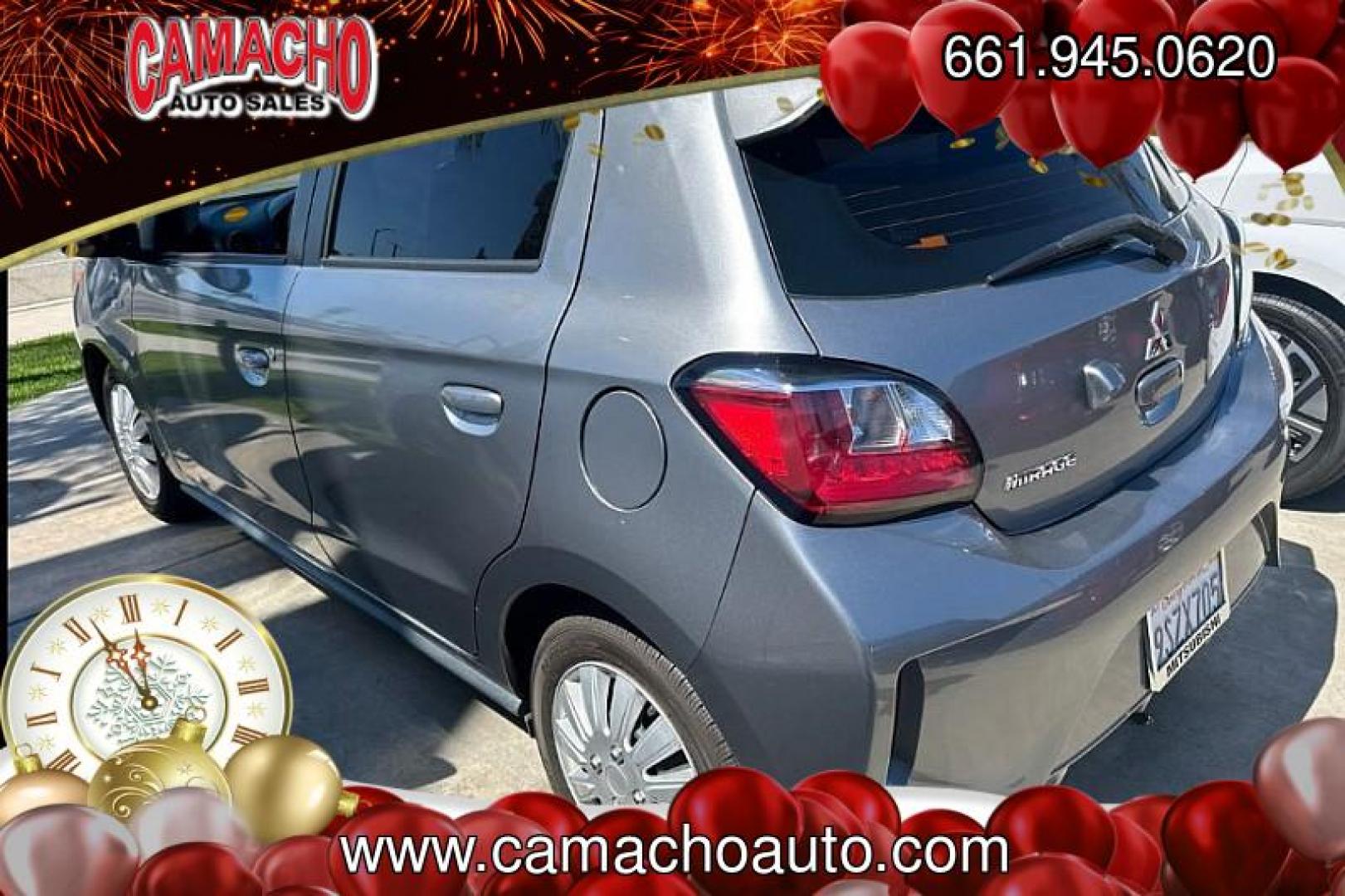 2021 GRAY Mitsubishi Mirage (ML32AUHJ9MH) with an 3-Cyl 1.2 Liter engine, Automatic CVT transmission, located at 412 Auto Vista Drive, Palmdale, CA, 93551, (661) 945-0620, 34.592636, -118.136681 - Photo#0