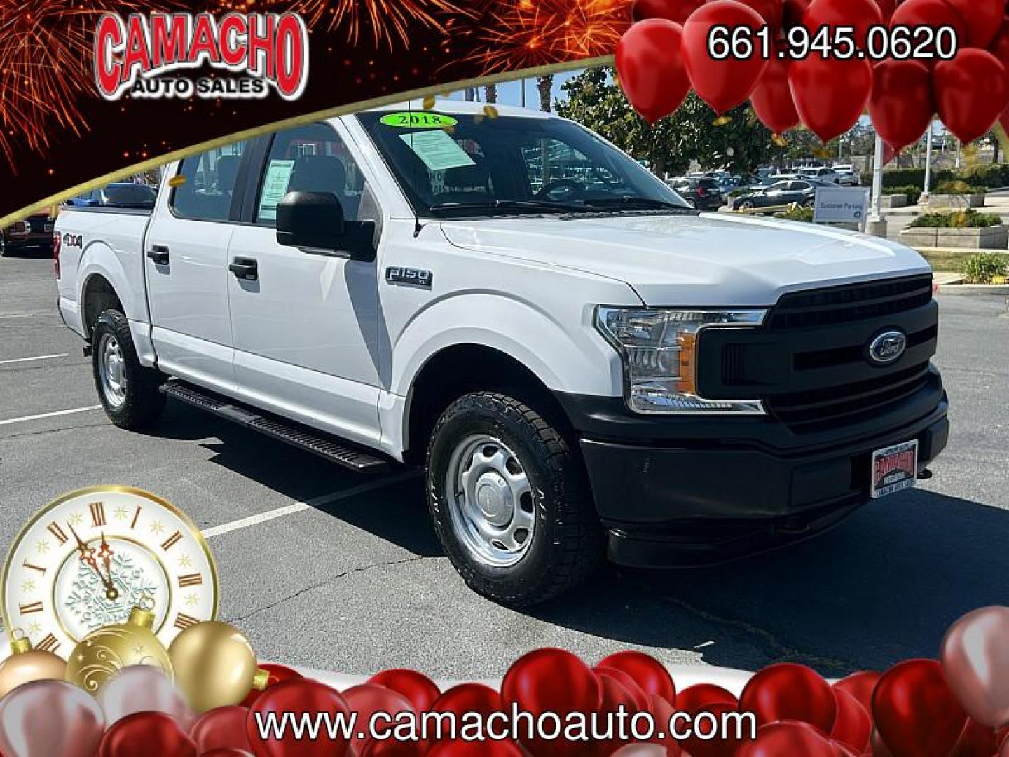 2018 WHITE Ford F-150 4WD (1FTEW1EP6JK) with an V6 EcoBoost TT 2.7L engine, Automatic transmission, located at 412 Auto Vista Drive, Palmdale, CA, 93551, (661) 945-0620, 34.592636, -118.136681 - Photo#0