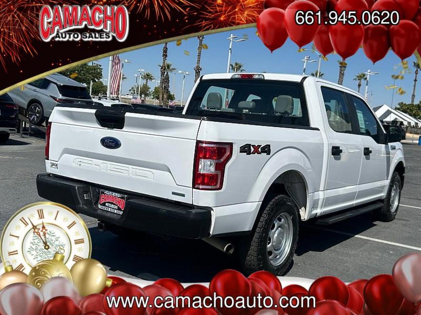 2018 WHITE Ford F-150 4WD (1FTEW1EP6JK) with an V6 EcoBoost TT 2.7L engine, Automatic transmission, located at 412 Auto Vista Drive, Palmdale, CA, 93551, (661) 945-0620, 34.592636, -118.136681 - Photo#4