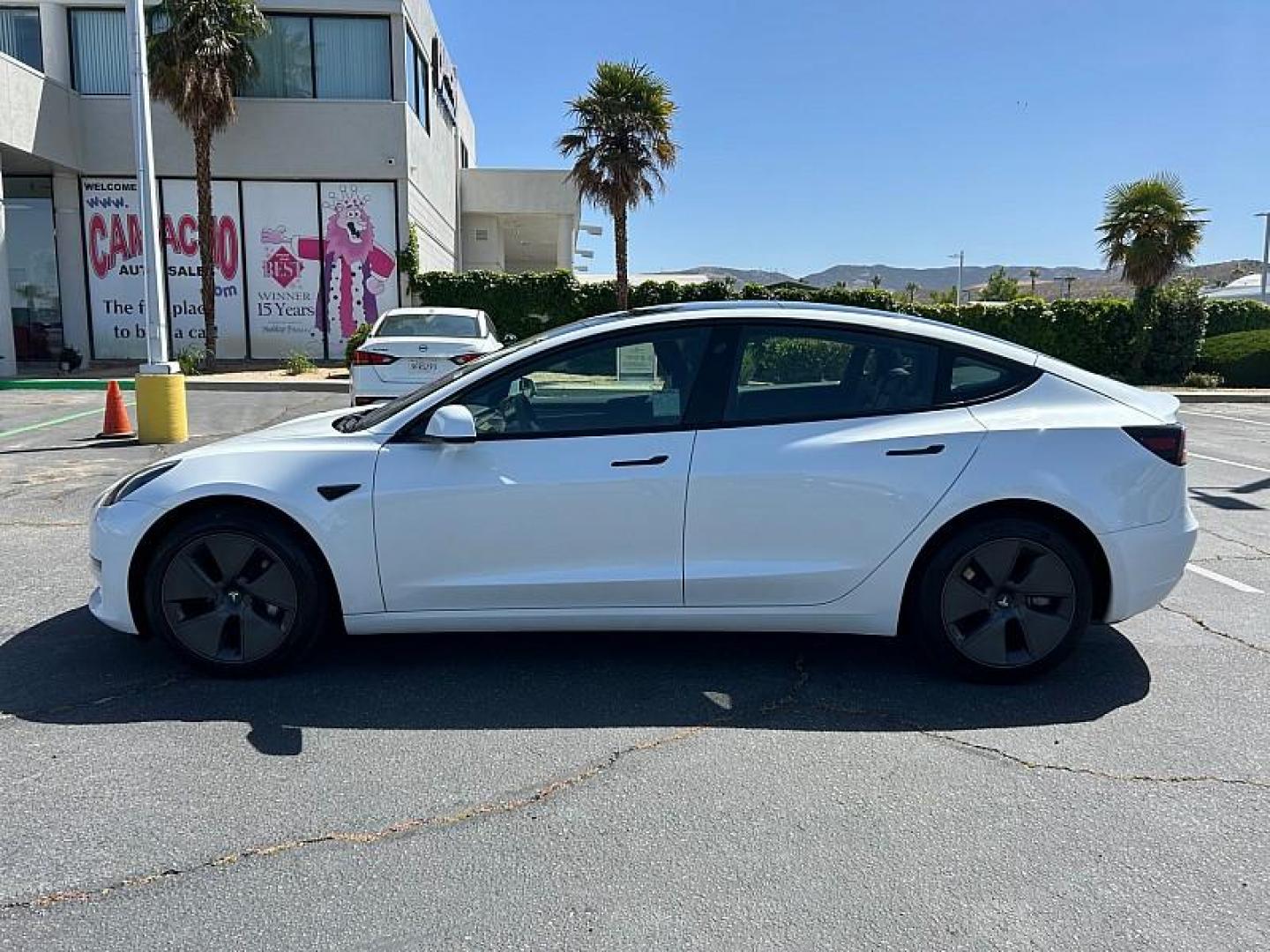 2023 WHITE Tesla Model 3 (5YJ3E1EA5PF) with an AC Electric Motor engine, Single-Speed Fixed Gear transmission, located at 412 Auto Vista Drive, Palmdale, CA, 93551, (661) 945-0620, 34.592636, -118.136681 - Photo#3